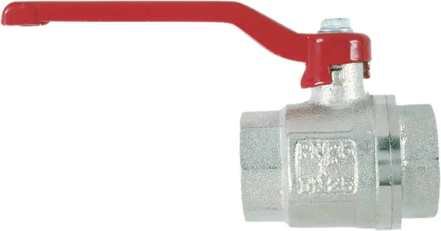 Cornat Kugelhahn Messing matt-verchromt, beidseitig IG 3/4"