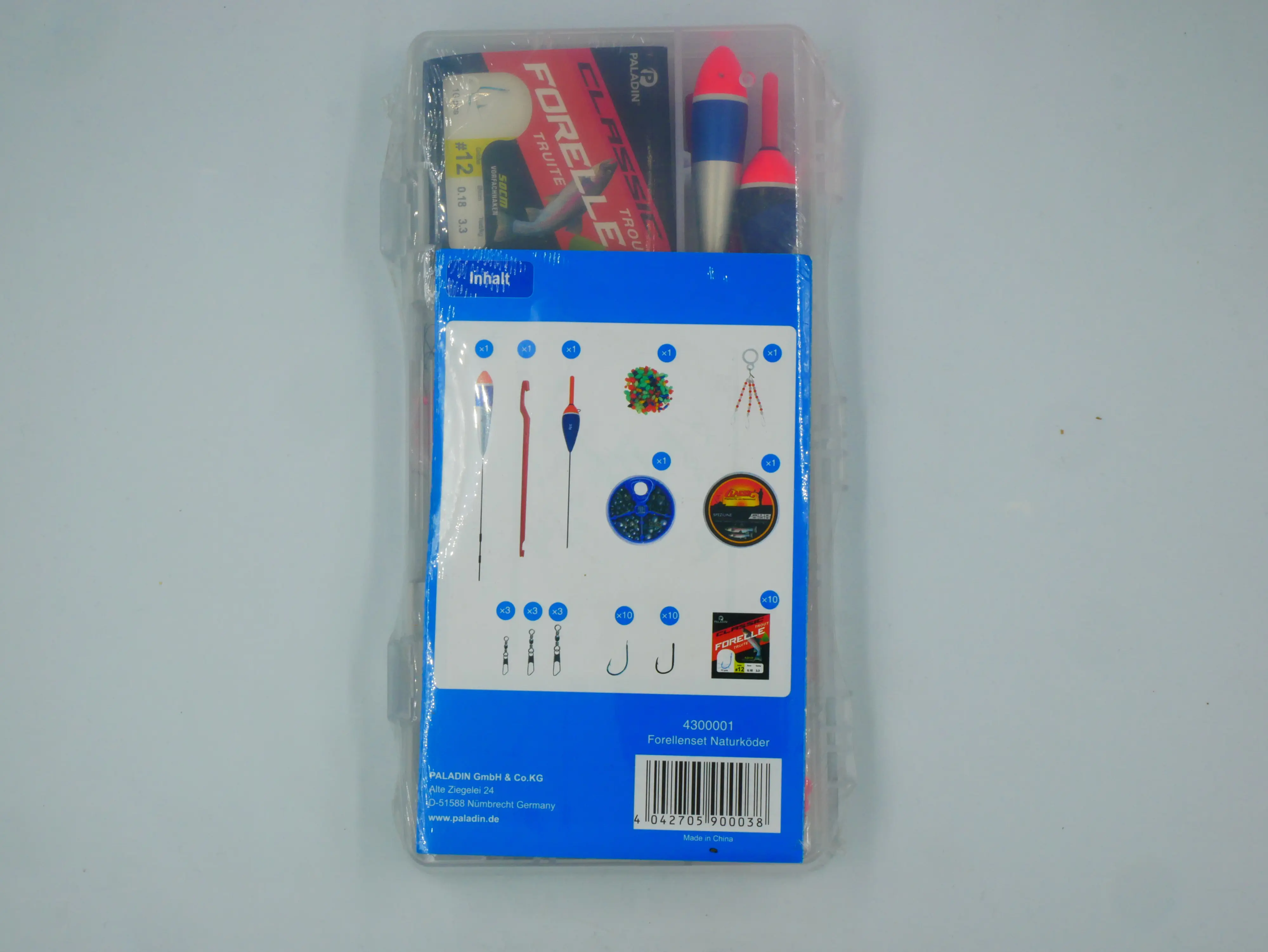 Classic Angelset Forelle ca 100 Teile/23,0x12,5x3,2cm Classic Angelset Forelle ca 100 Teile/23,0x12,5x3,2cm