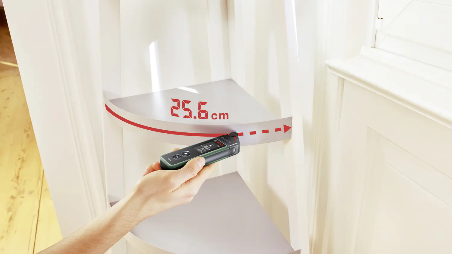 Bosch Laser-Entfernungsmesser Zamo IV bis 25 m über USB-C aufladbar