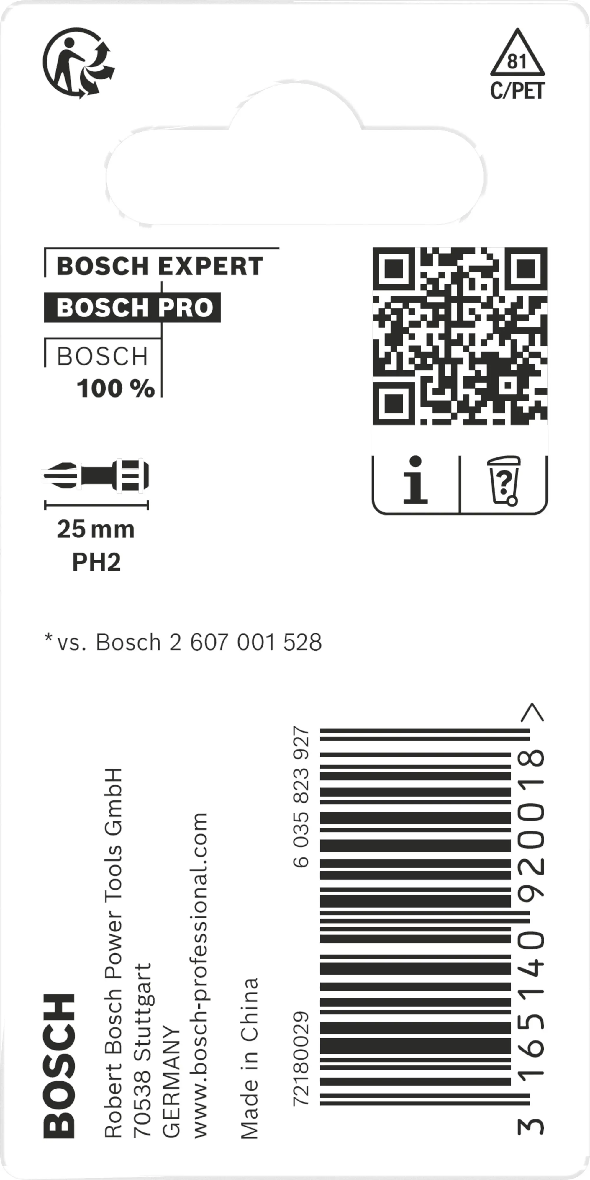 Bosch PRO Impact Bit PH2 25 mm 2 Stück