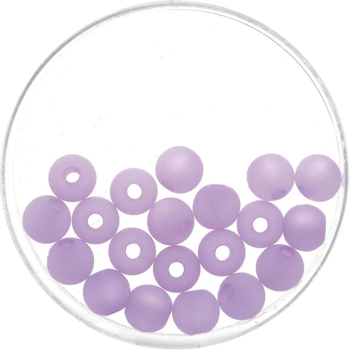Glorex Perle Polaris 6 mm 20 Stück, matt flieder