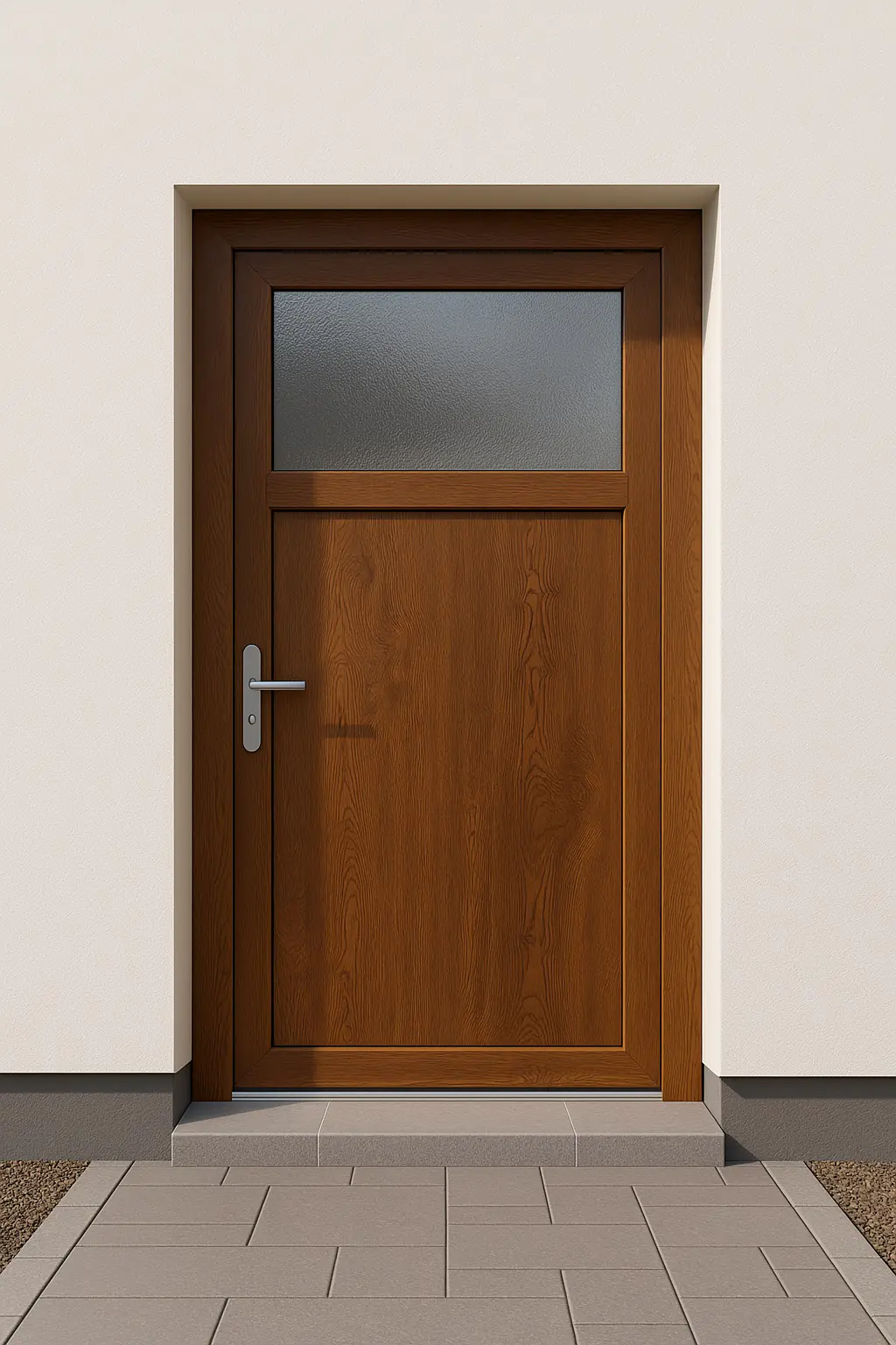 Panto Nebeneinganstür Kunststoff Modell K501 88 x 198 cm DIN links golden oak Panto Nebeneinganstür Kunststoff Modell K501 88 x 198 cm DIN links golden oak