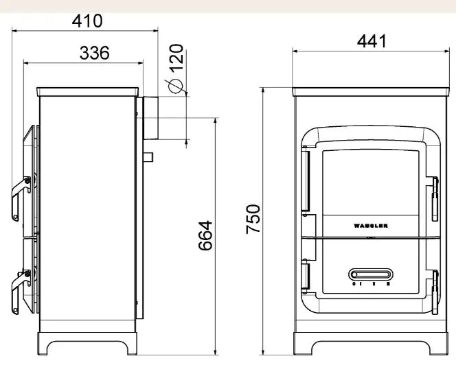 Wamsler Werkstattofen RH-6F schwarz lavendel Stahl, 6 kW