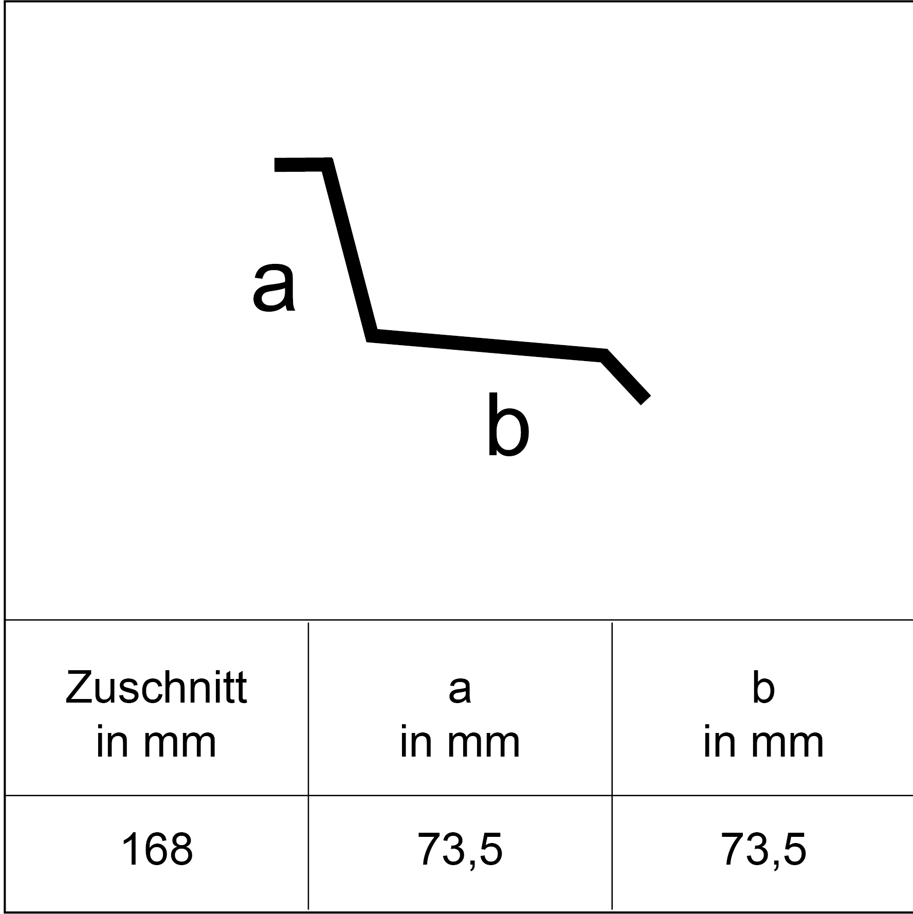 Sarei Anschlussprofil HG14 1000 x 73 x 73 mm natur