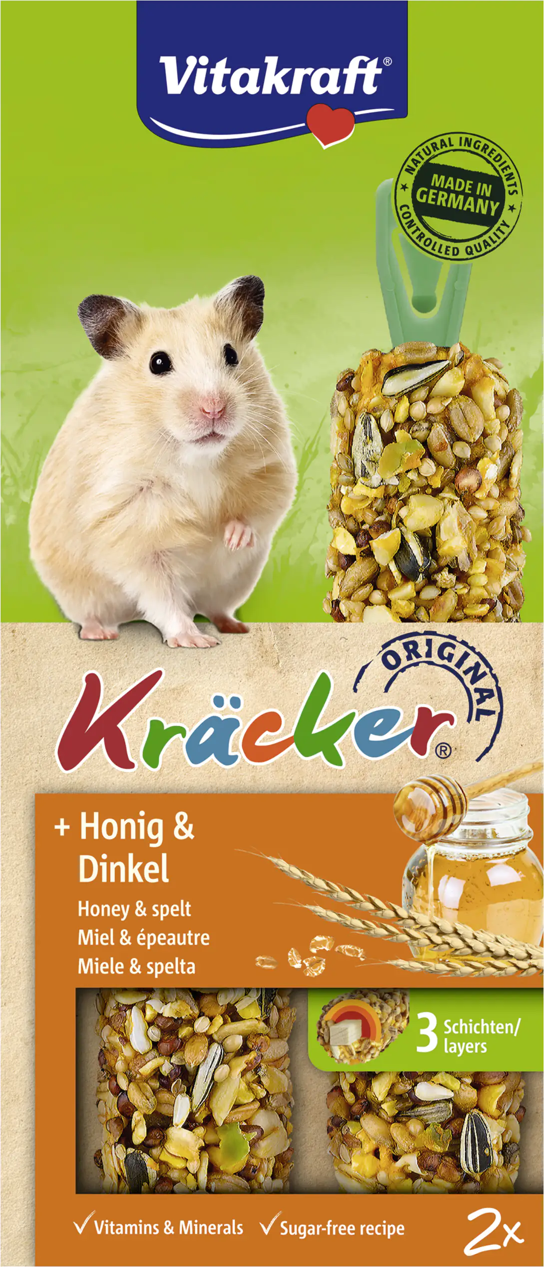 Vitakraft Kräcker® Honig & Dinkel 2 Stück / 112 g
