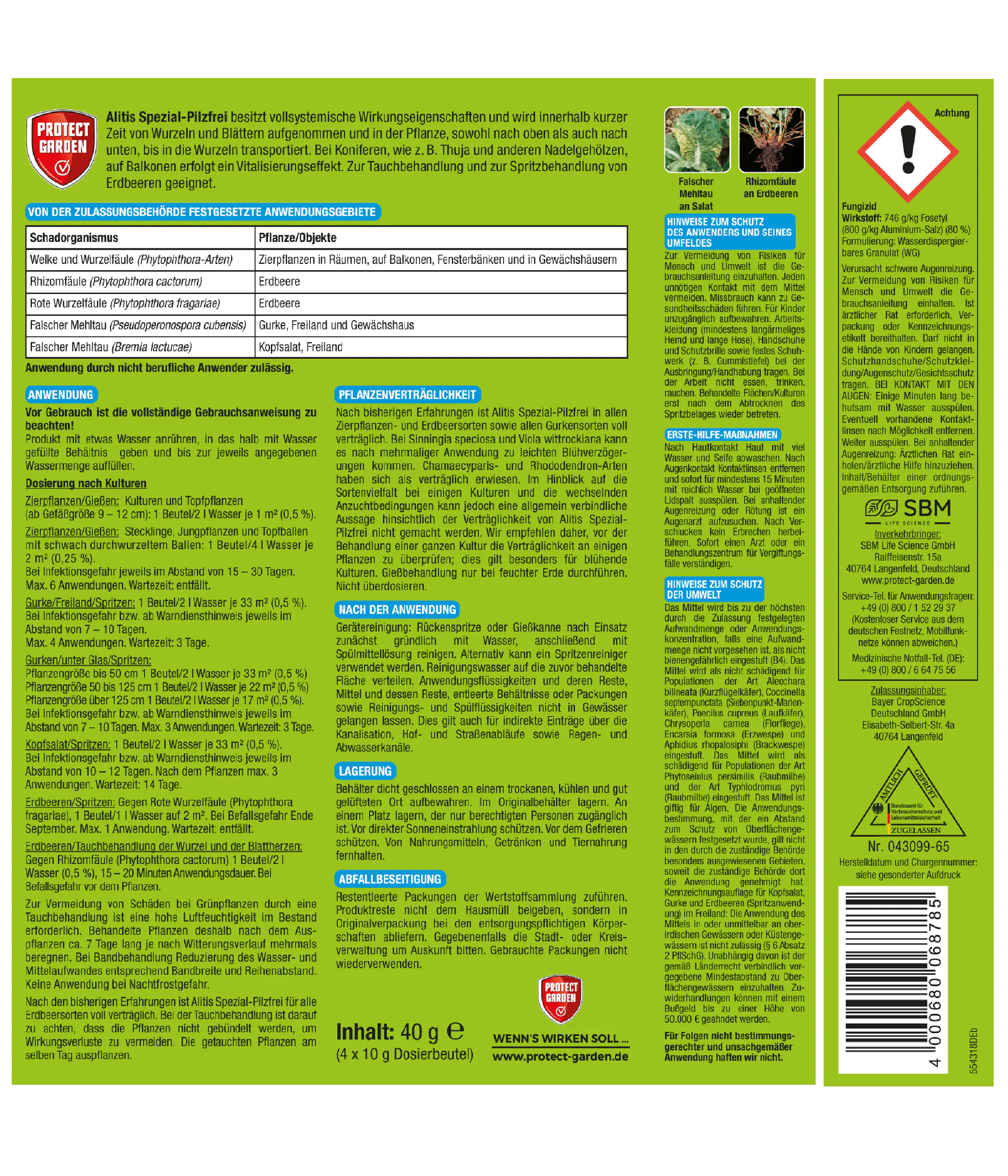 Protect Garden Alitis Spezial-Pilzfrei 40 g