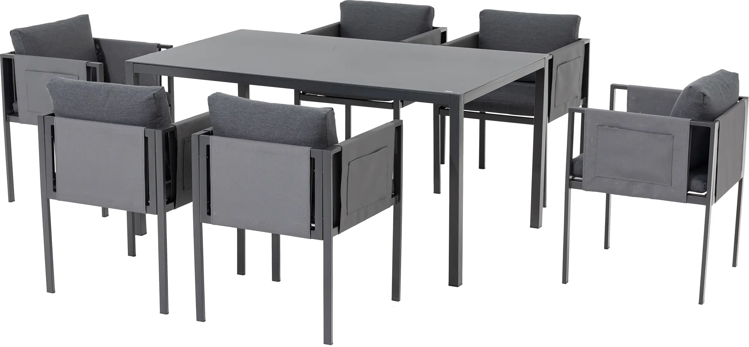 Primaster Garten-Essgruppe Ascona Stahl 6 Personen