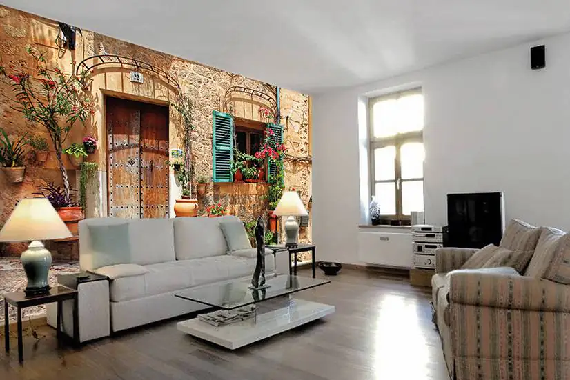 papermoon Vlies- Fototapete Digitaldruck 350 x 260 cm Charming Street