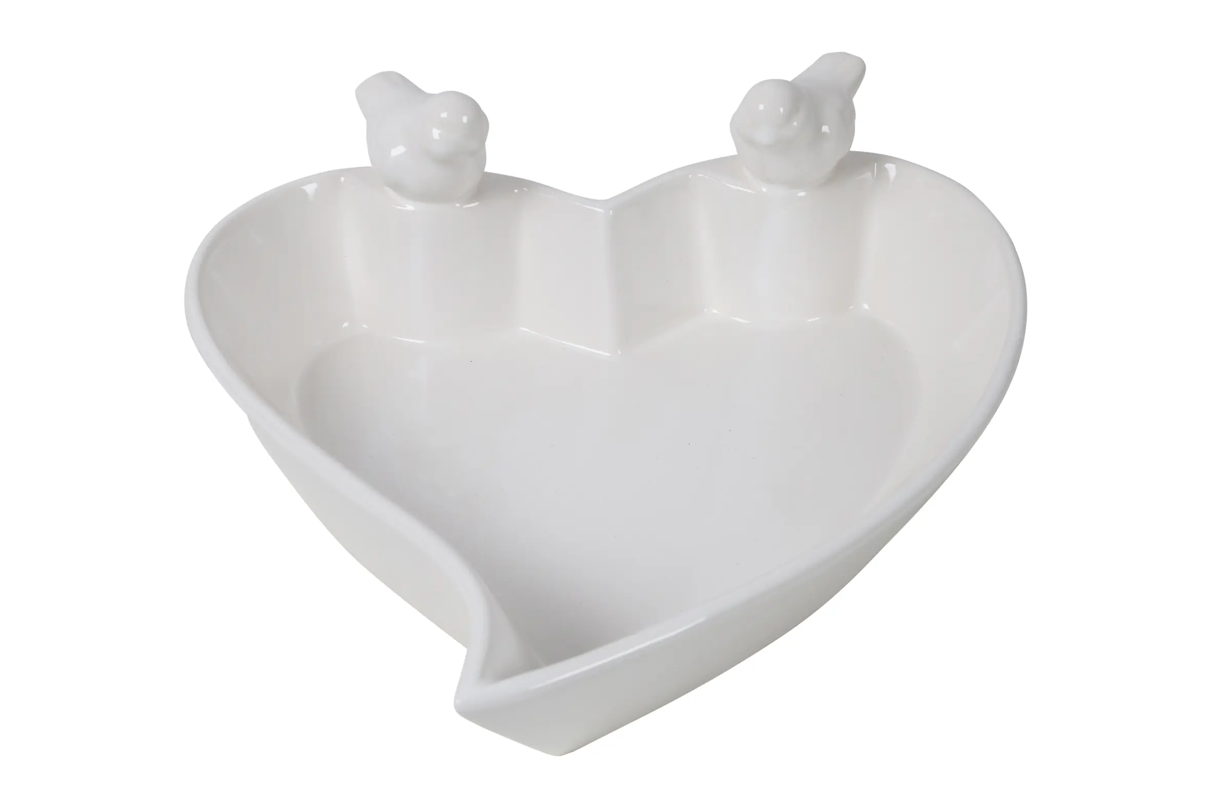 Flamingo Vogelfutterschale Tilda 24,5 x 24 x 9,5 cm weiß