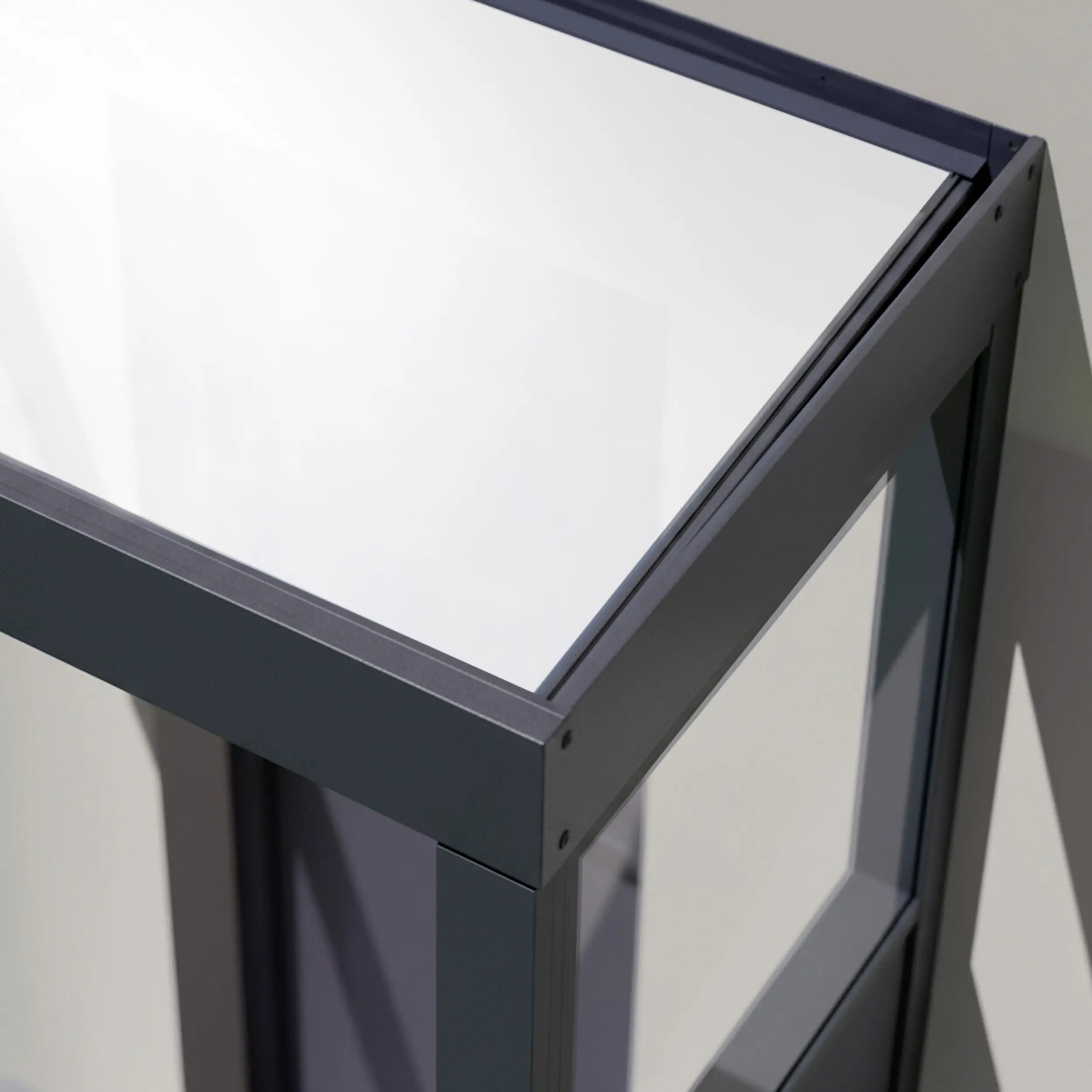 Canopia Vordach Sophia 160 x 95 cm Opal grau +2 Seitenteile 
