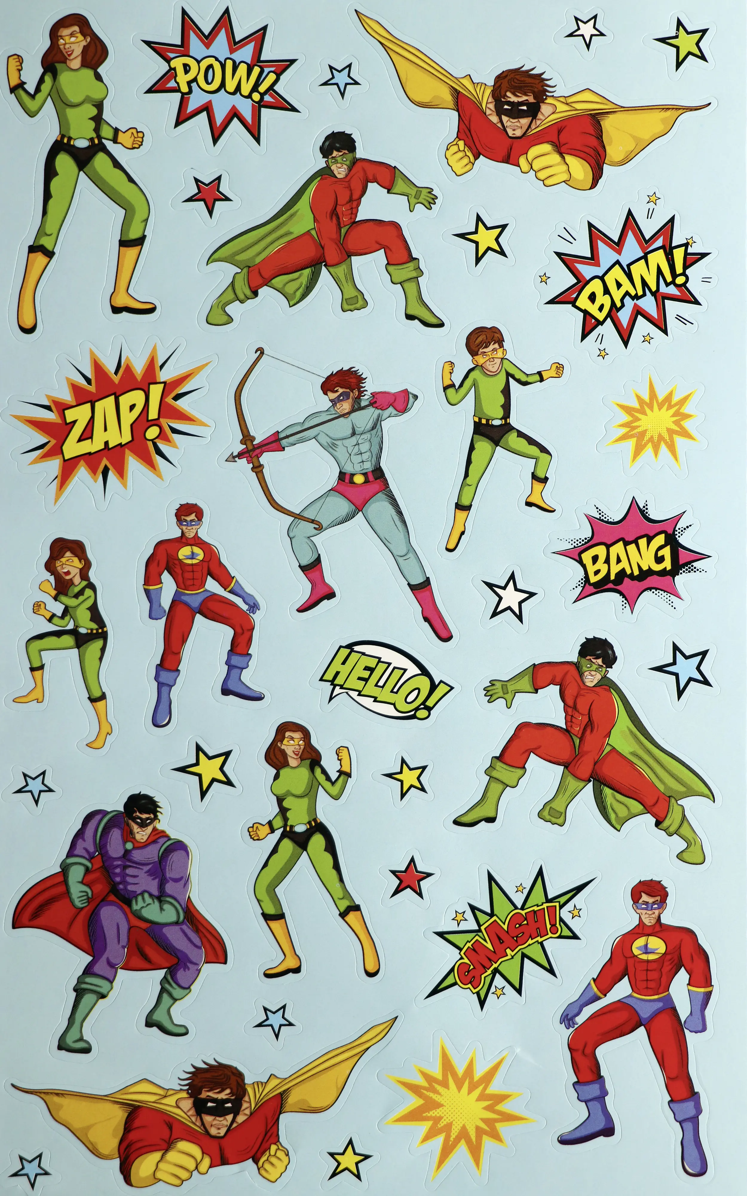 Glorex Sticker-Buch Comic Helden