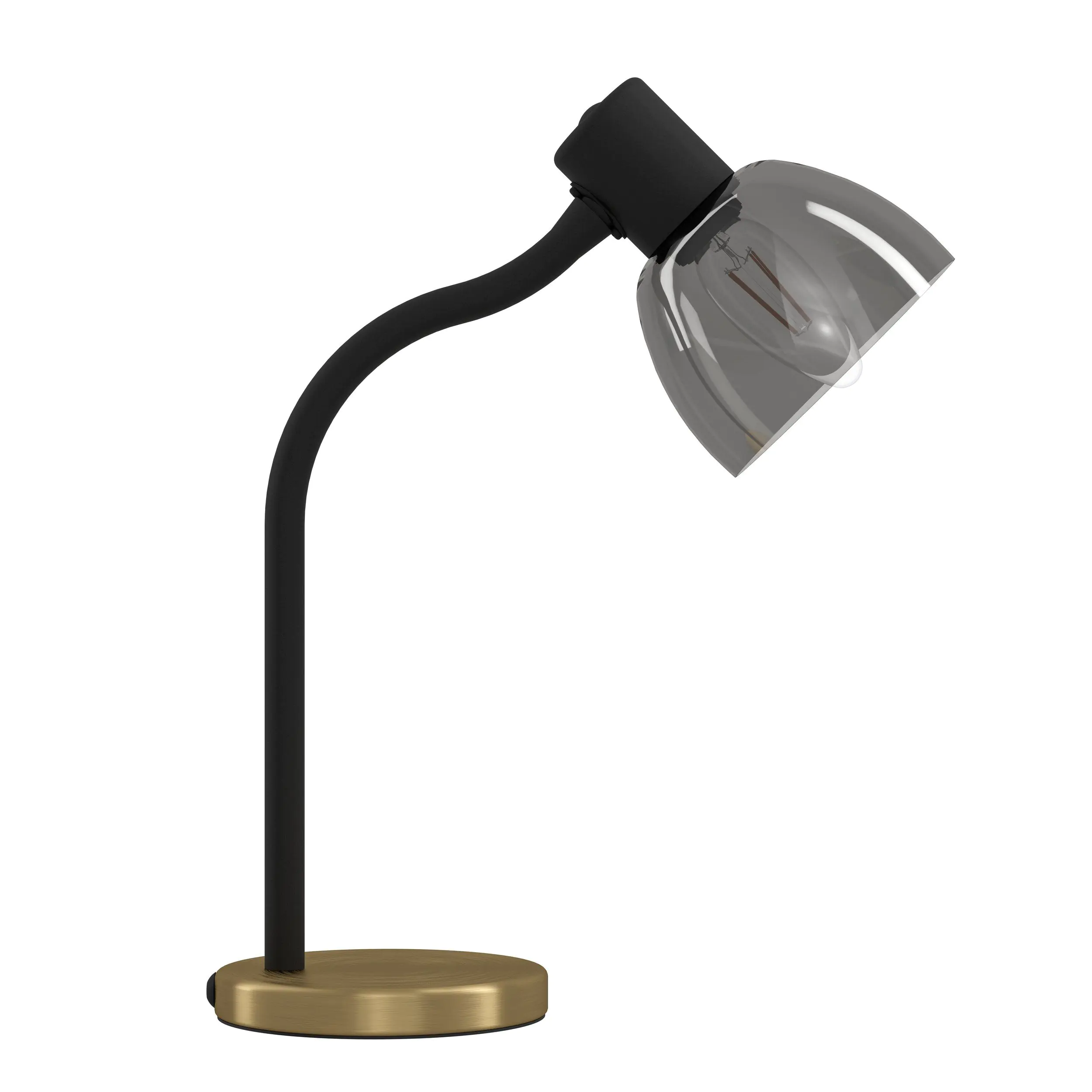 Eglo Tischleuchte Macere schwarz messing 34 x 22 x 12 cm E14