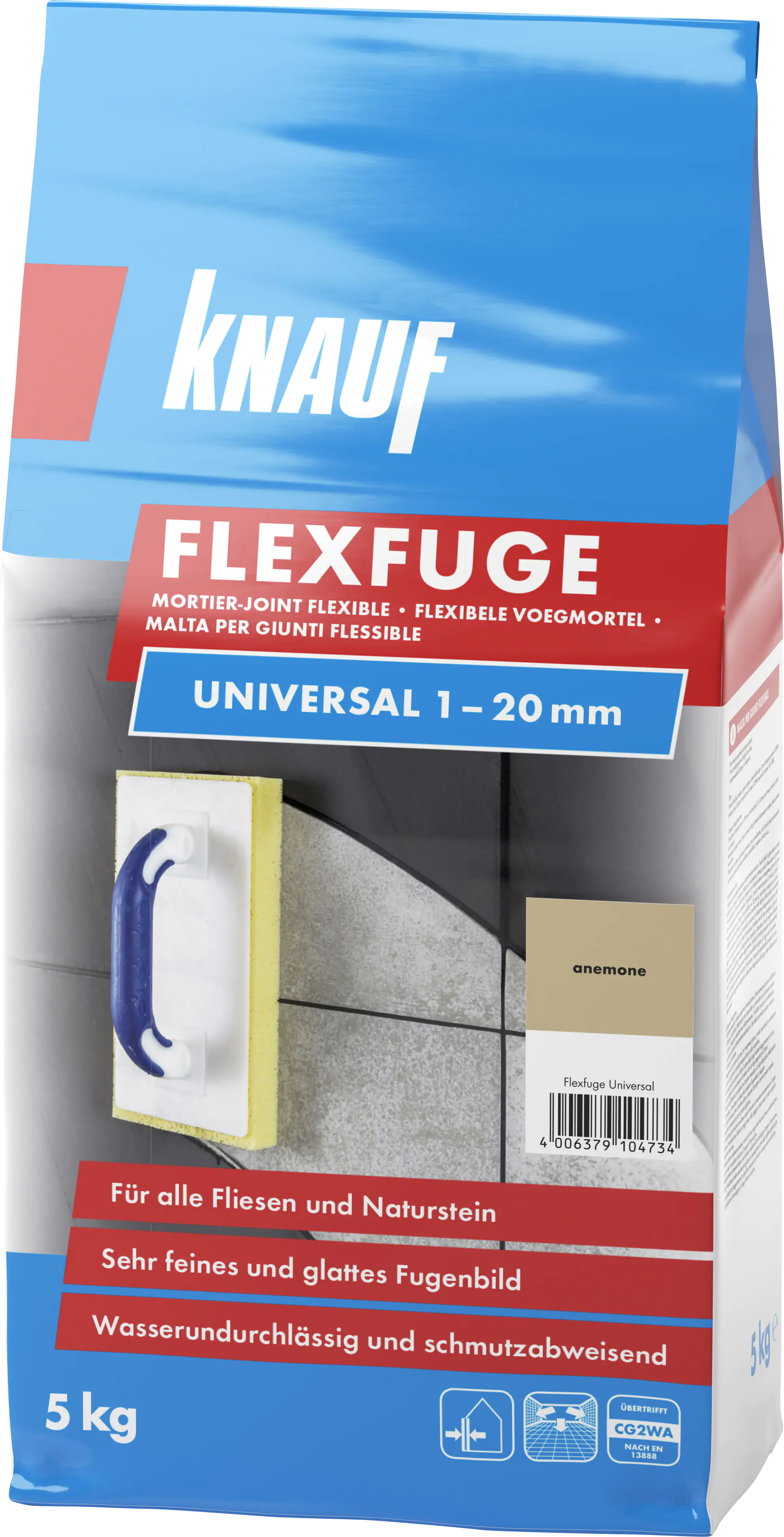 Knauf Fugenmörtel Flexfuge Universal 1 - 20 mm anemone 5 kg