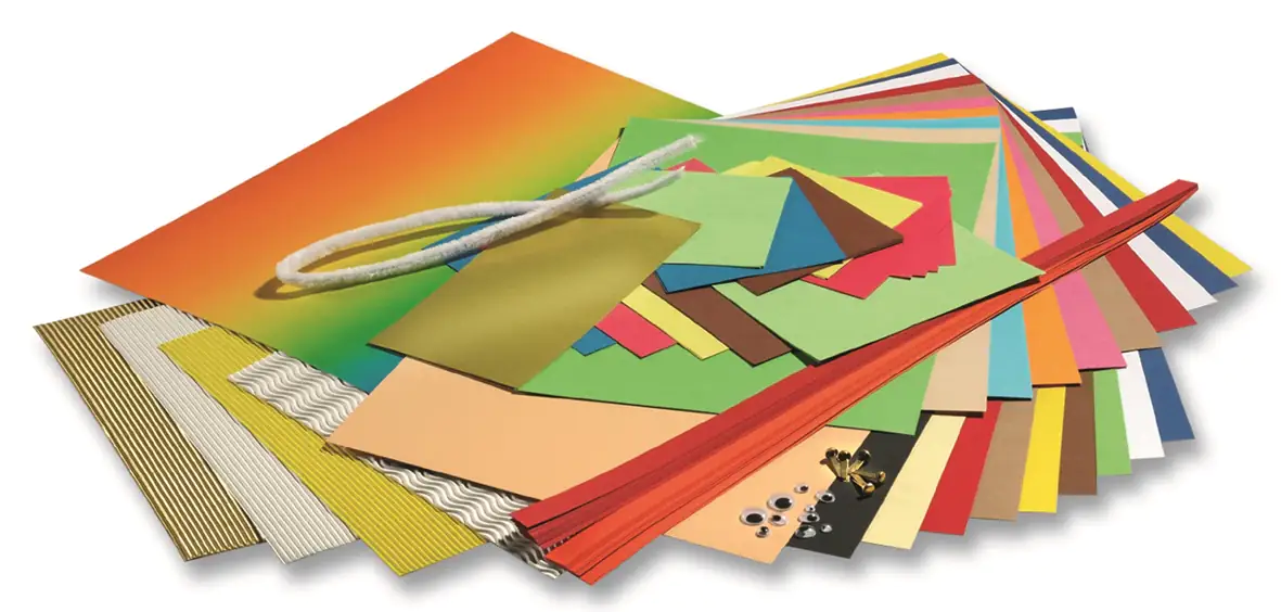 4001868009309_1 Glorex Bastelpapier-Koffer 110-teilig