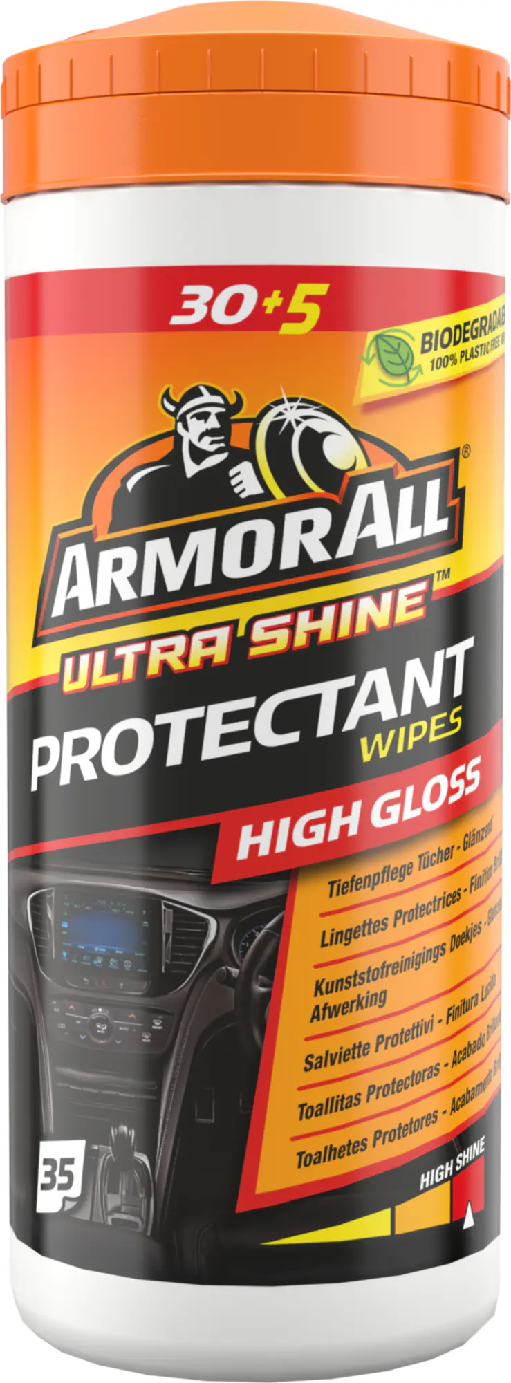 Armor All Tiefenpflegetücher Ultra Shine Auto glänzend 30 + 5 Stück
