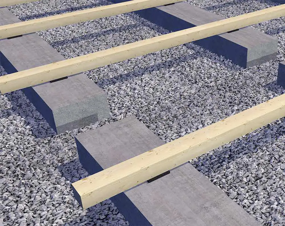 HSI Terra Unterlegpads für Terrasse 7 x 7 x 6 cm Kautschukgranulat schwarz - 25 Stk.