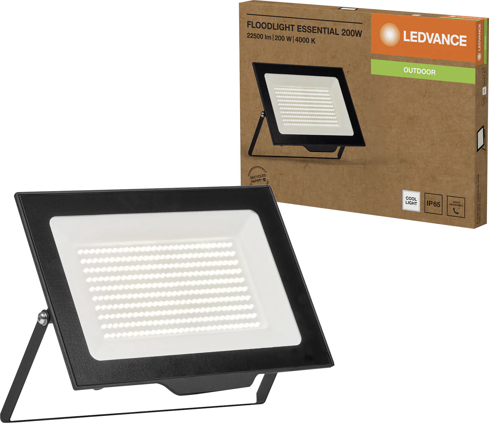 Ledvance LED Außenstrahler Floodlight Essential schwarz 200 W Ledvance LED Außenstrahler Floodlight Essential schwarz 200 W
