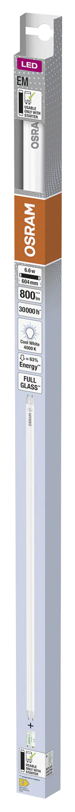 Osram LED Röhre T8 60 cm G13 6,6 W neutralweiß Osram LED Röhre T8 60 cm G13 6,6 W neutralweiß