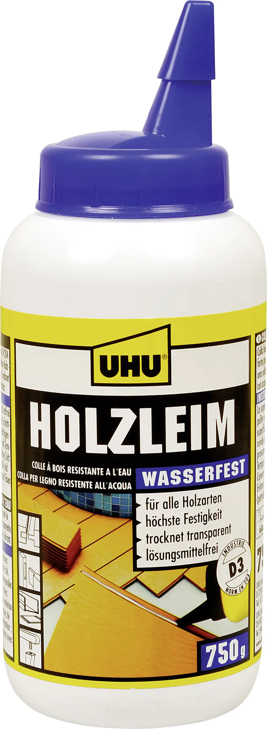 4026700485202_1125934 UHU Holzleim Wasserfest 750 g