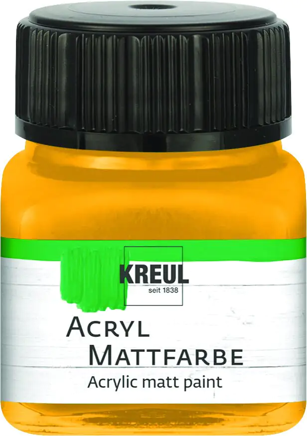 Kreul Acryl Mattfarbe goldgelb 20 ml