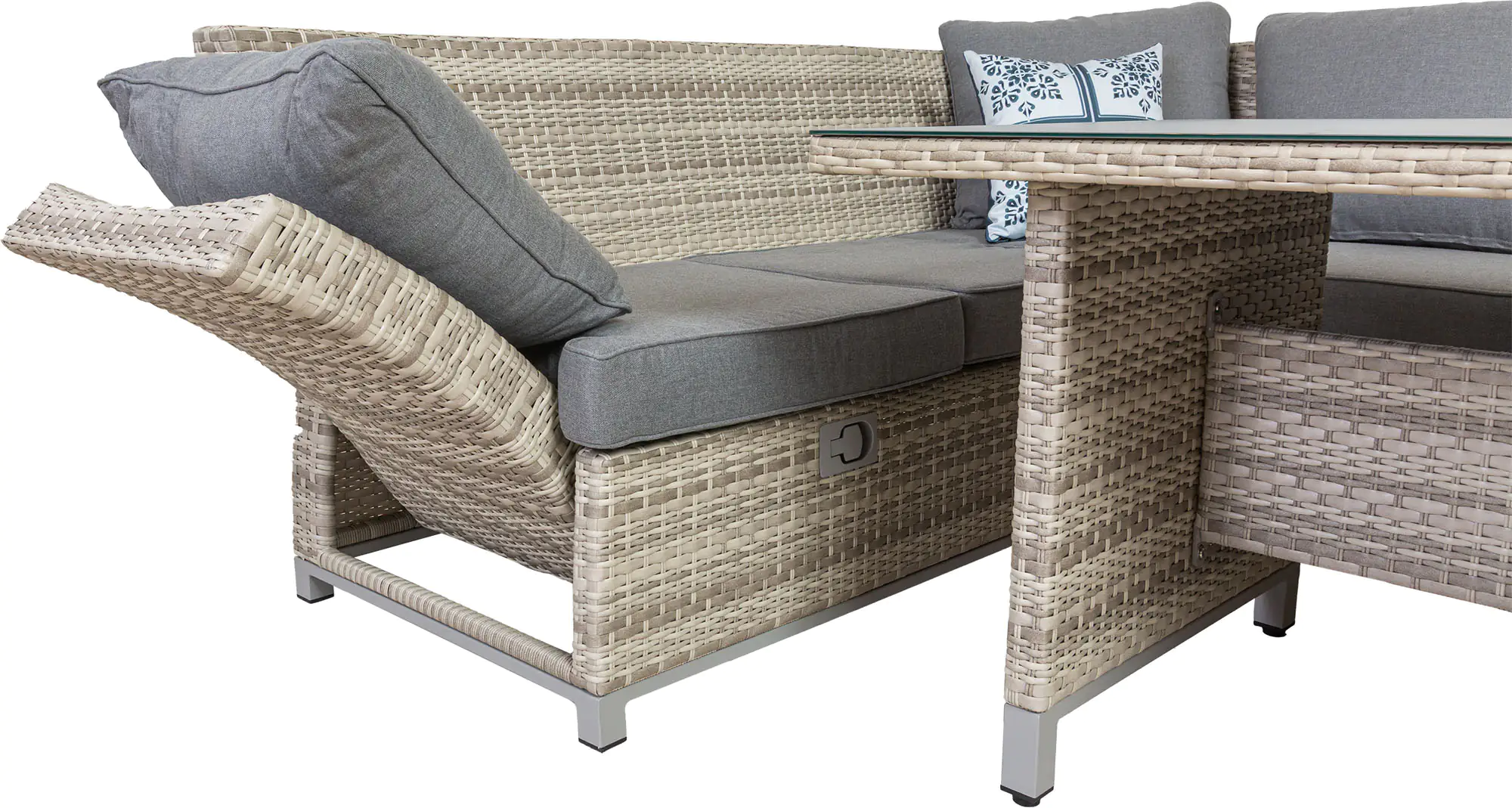 Primaster Dining Lounge Möbelset Tulum inkl. All-Wetter Kissen, 3-in-1 Primaster Dining Lounge Möbelset Tulum inkl. All-Wetter Kissen, 3-in-1