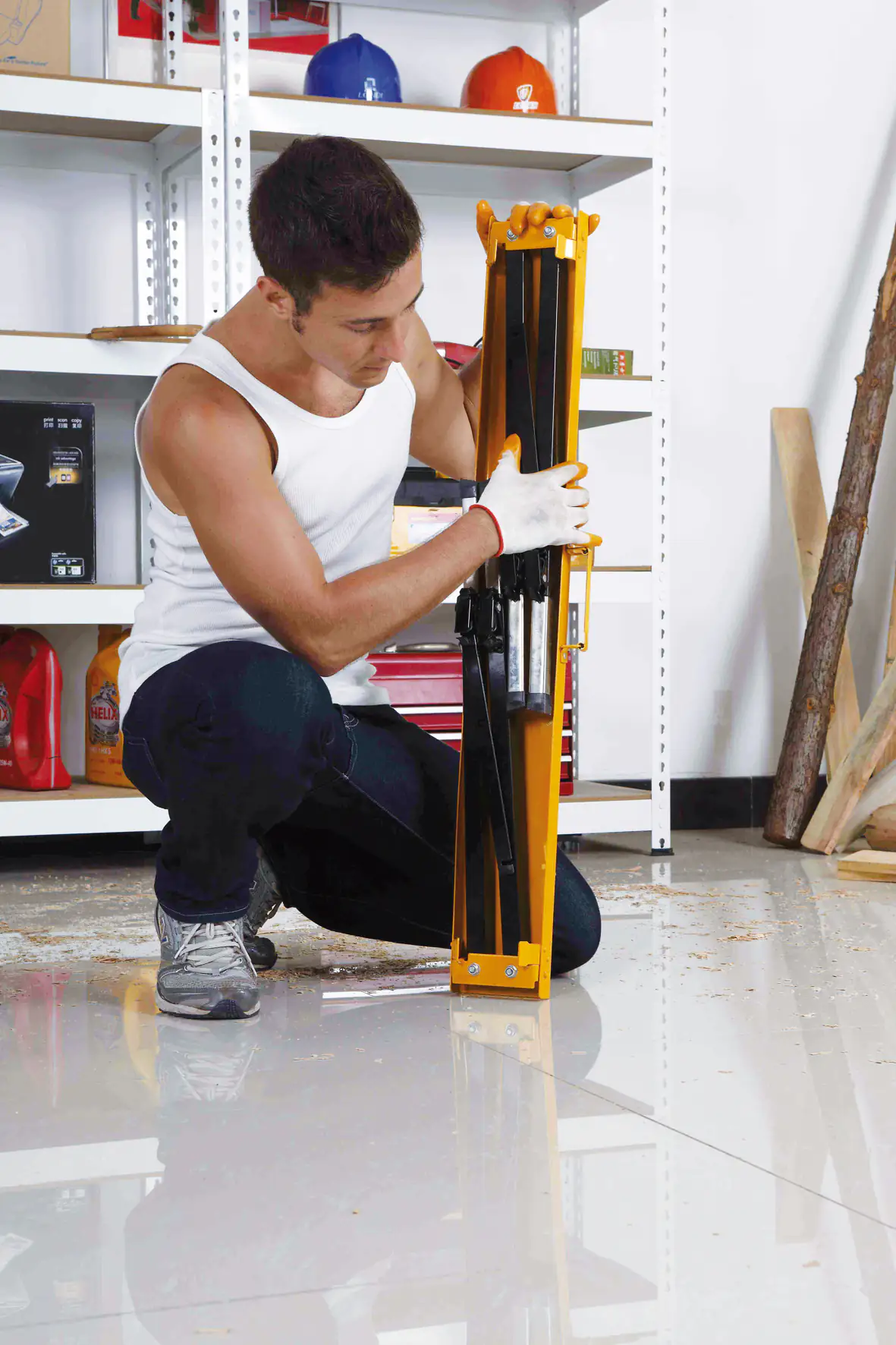 TrendLine Metall-Arbeitsbock bis 150 kg 99 x 12 cm