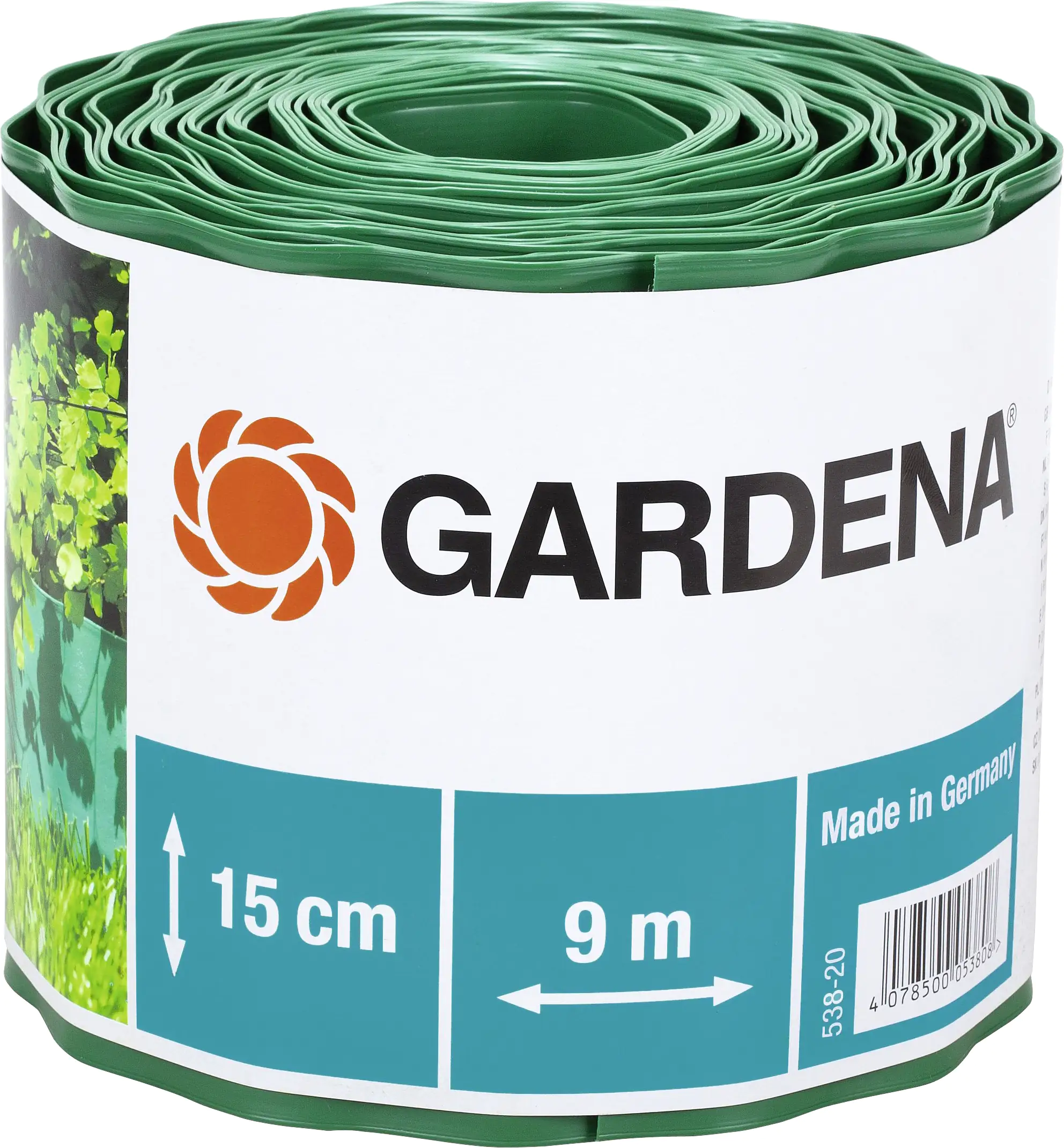 Gardena Beeteinfassung grün 9 m x 15 cm