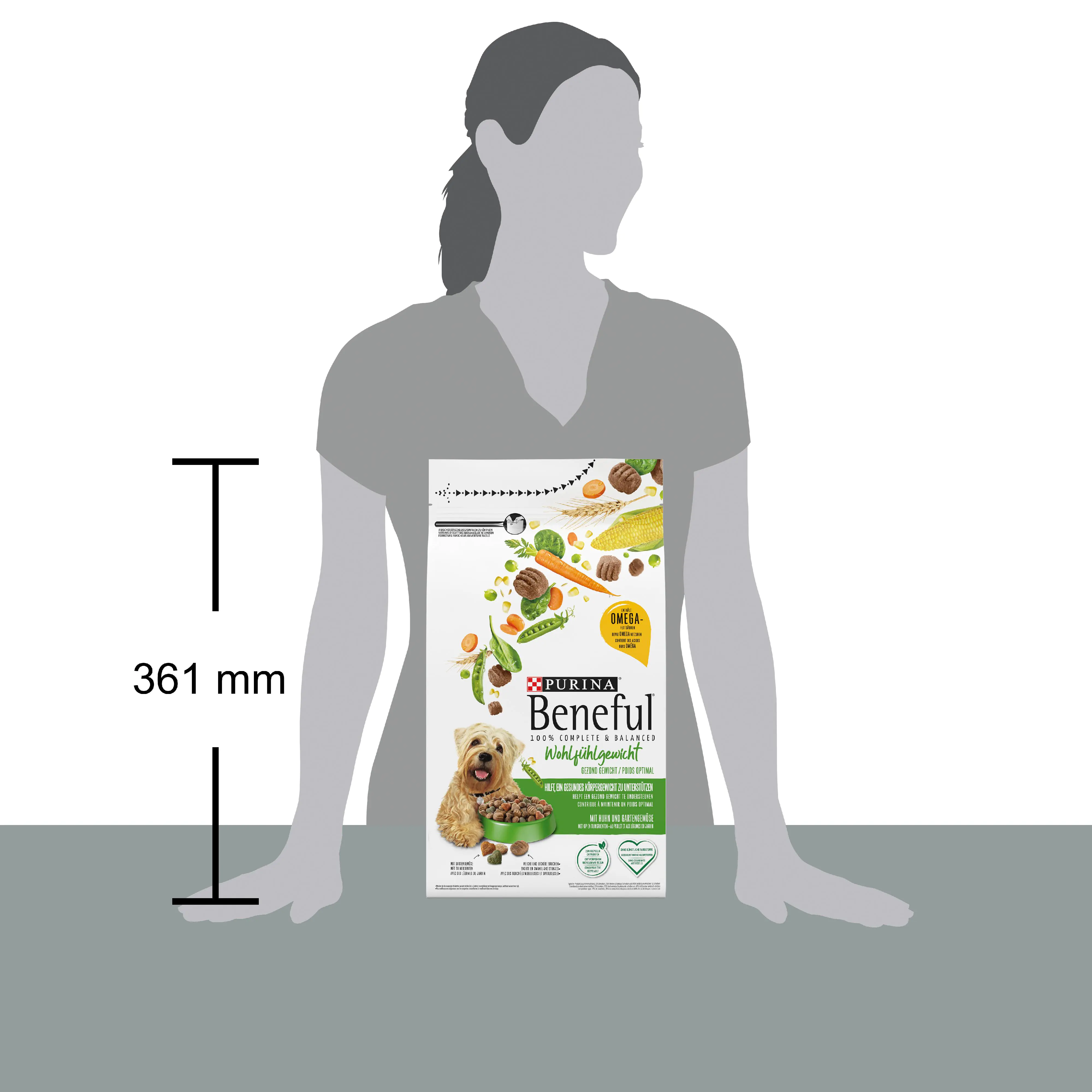 Beneful Hundefutter Wohlfühlgewicht mit Huhn und Gartengemüse 1,4 kg