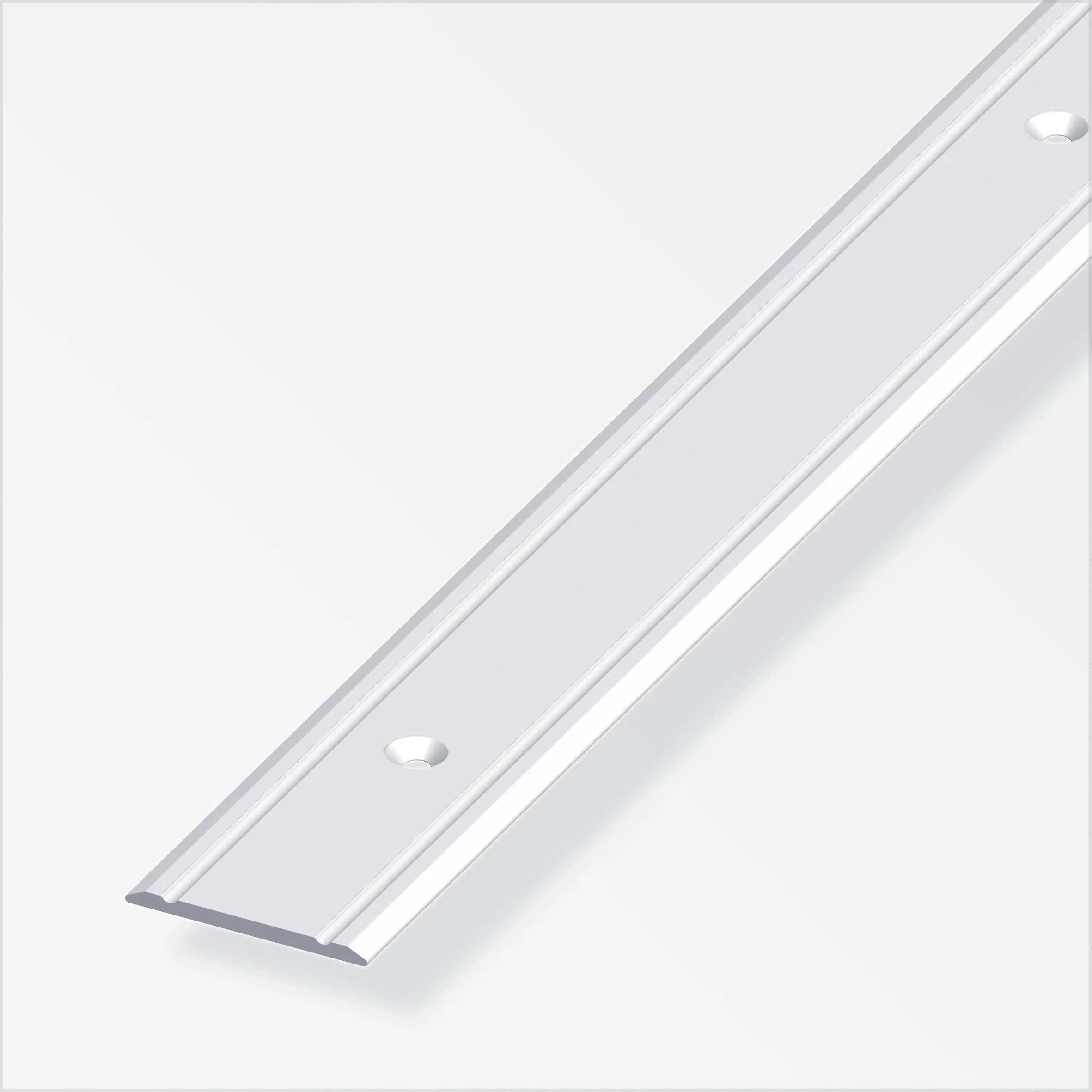 alfer Übergangsprofil 2 m, 30 x 2 mm Aluminium eloxiert silber
