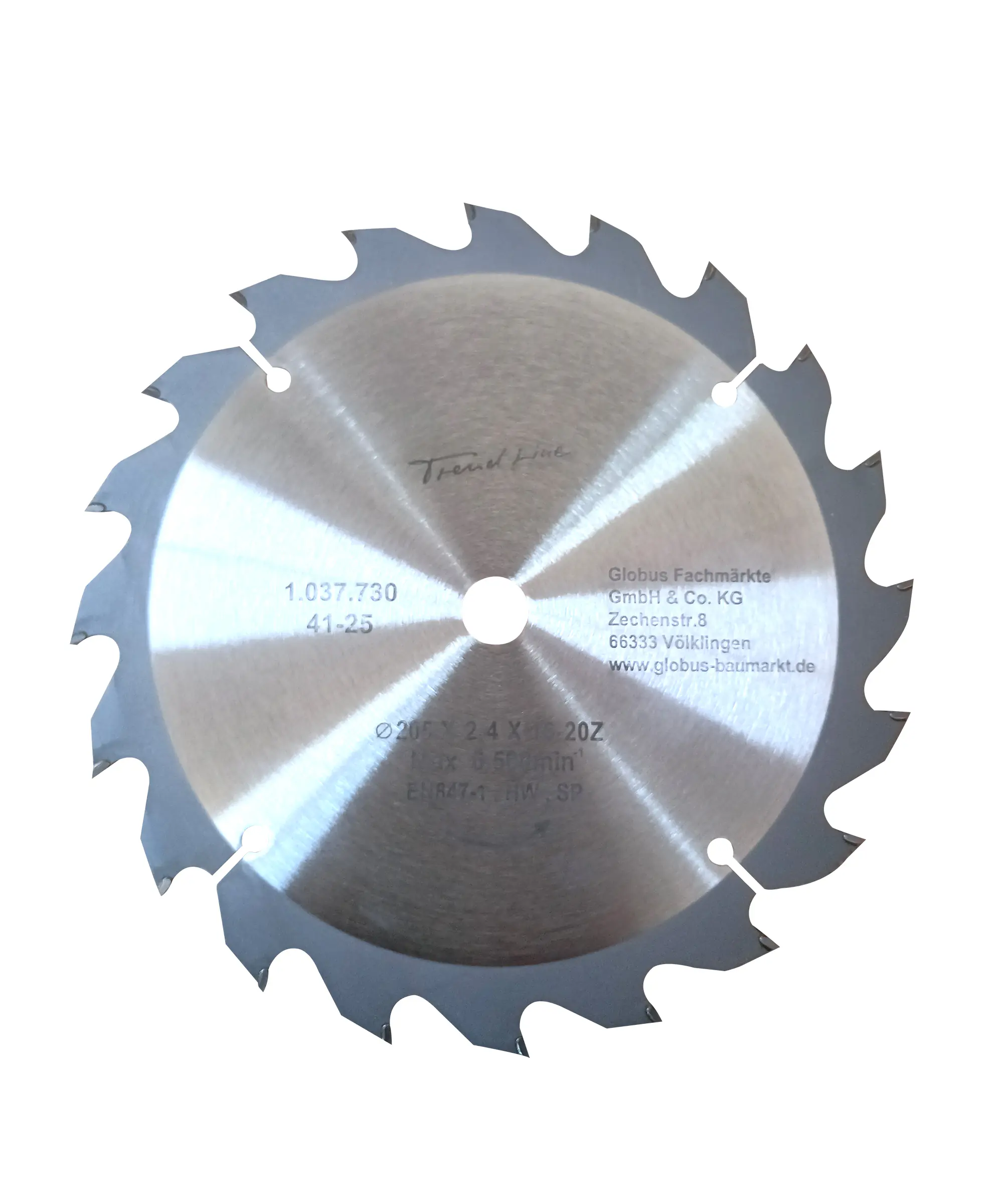 TrendLine Kreissägeblatt Ø 205 mm Bohrung Ø 16 mm 