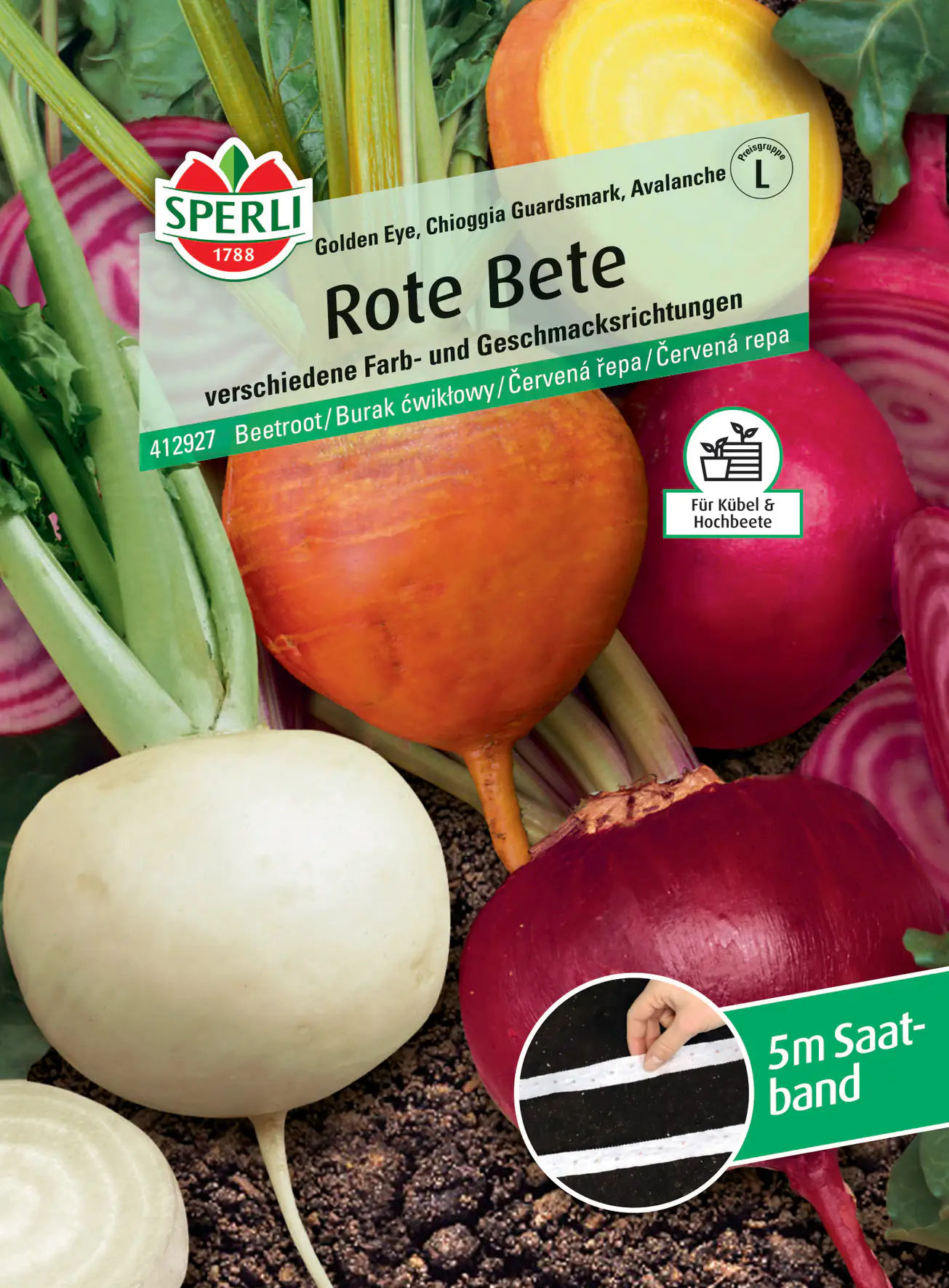 Sperli Rote Bete Golden Eye Chioggia Guardsmark Avalanche Saatband