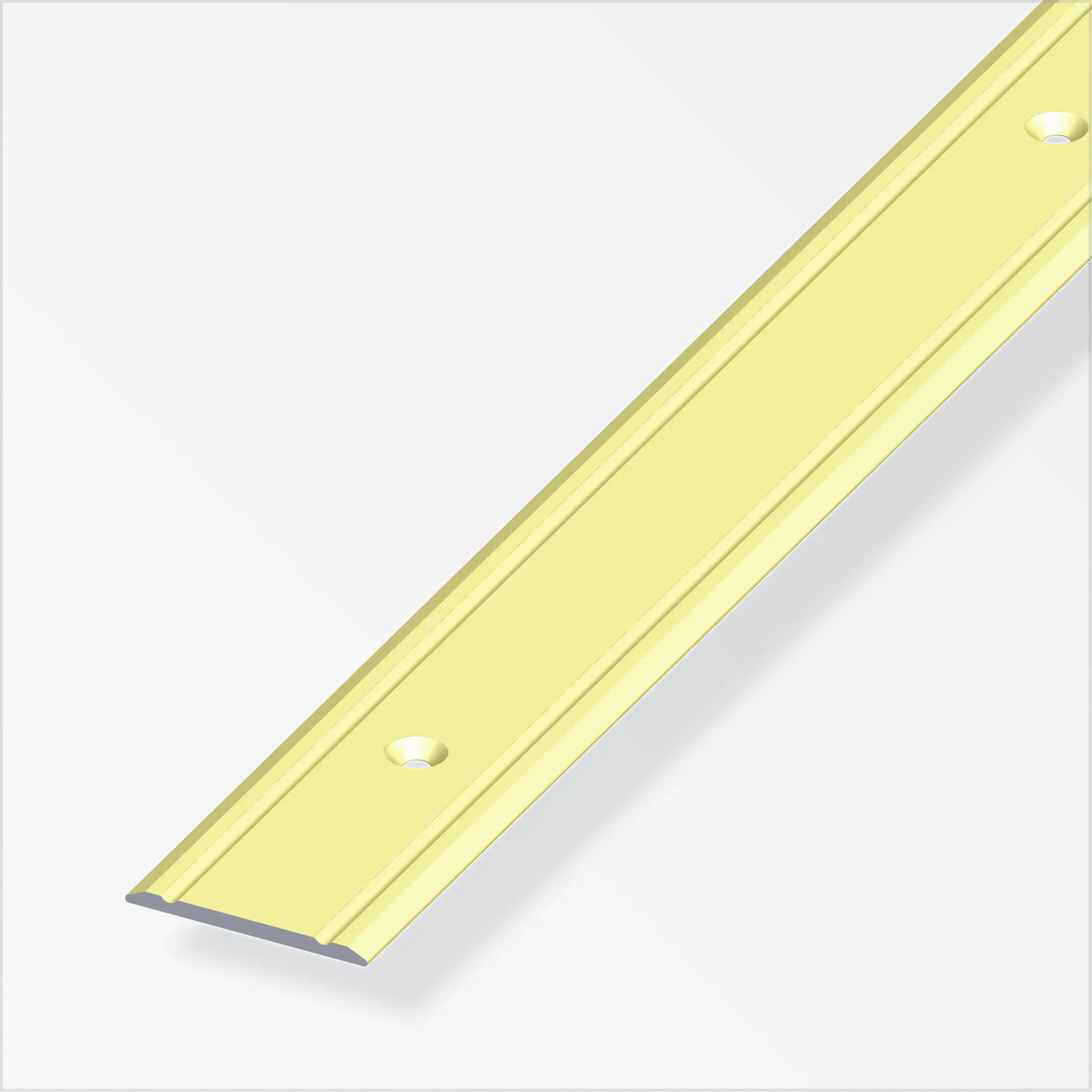 alfer Übergangsprofil 1 m, 30 x 2 mm Aluminium eloxiert messing