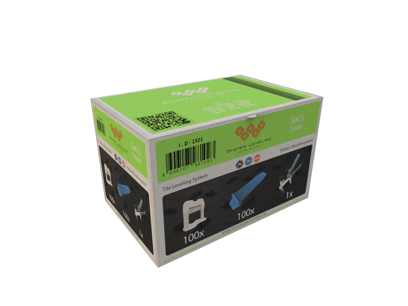 8606107981093 System Leveling Fliesen-Nivelliersystem Set S Starterset S