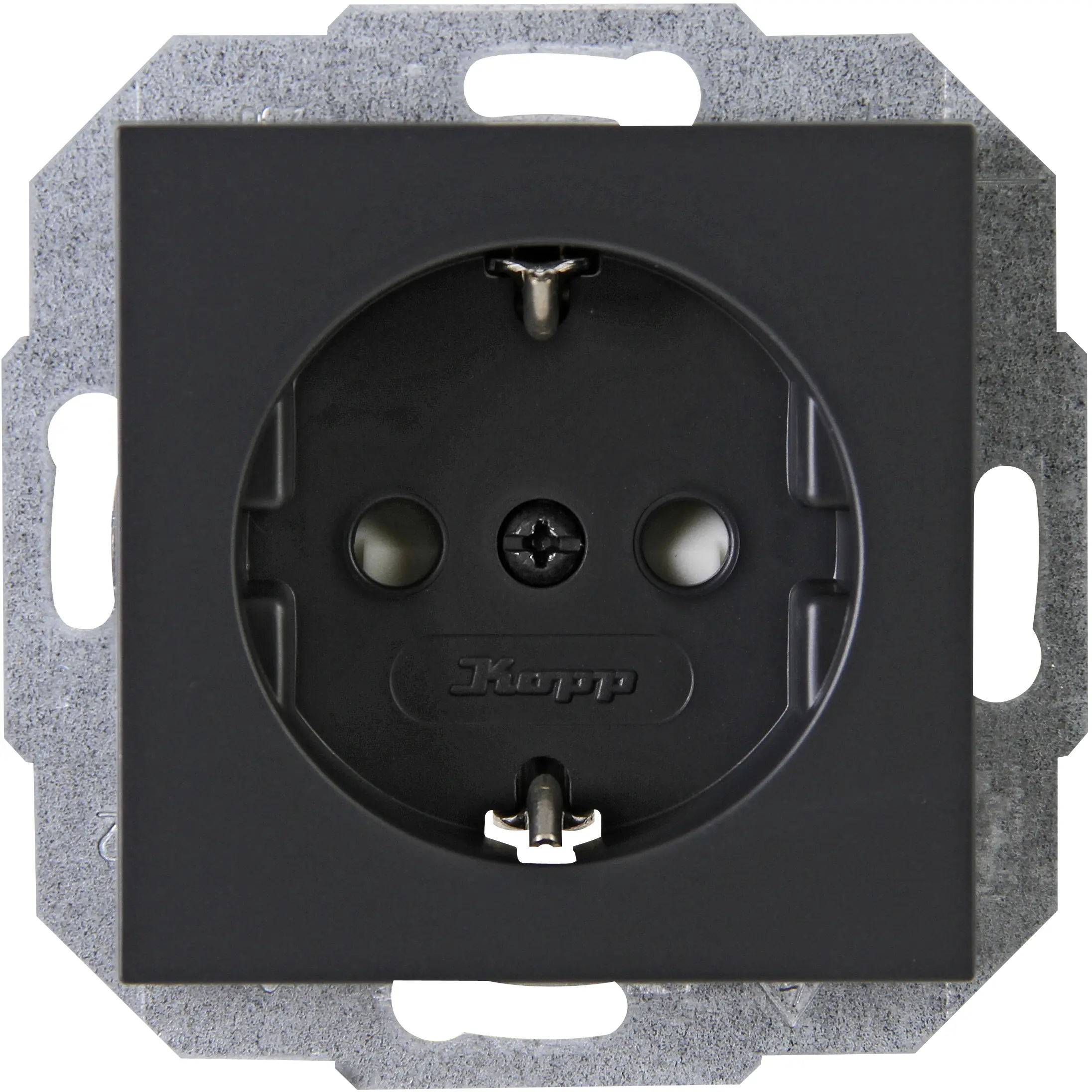 Kopp Schutzkontakt-Steckdose Athenis, anthrazit, 940015083