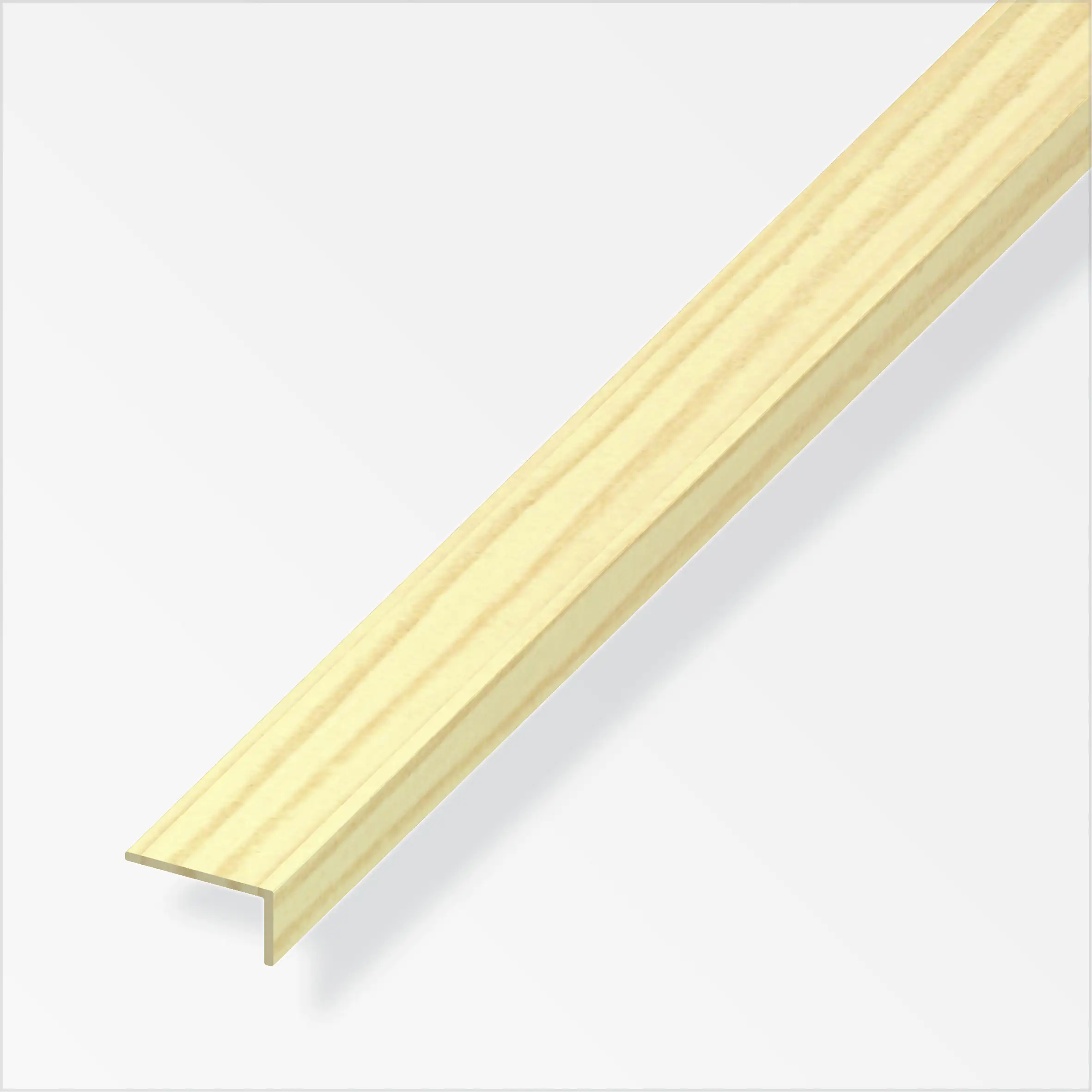 alfer Winkelprofil 1 m, 13 x 22 mm PVC (Kunststoff) glatt kiefer