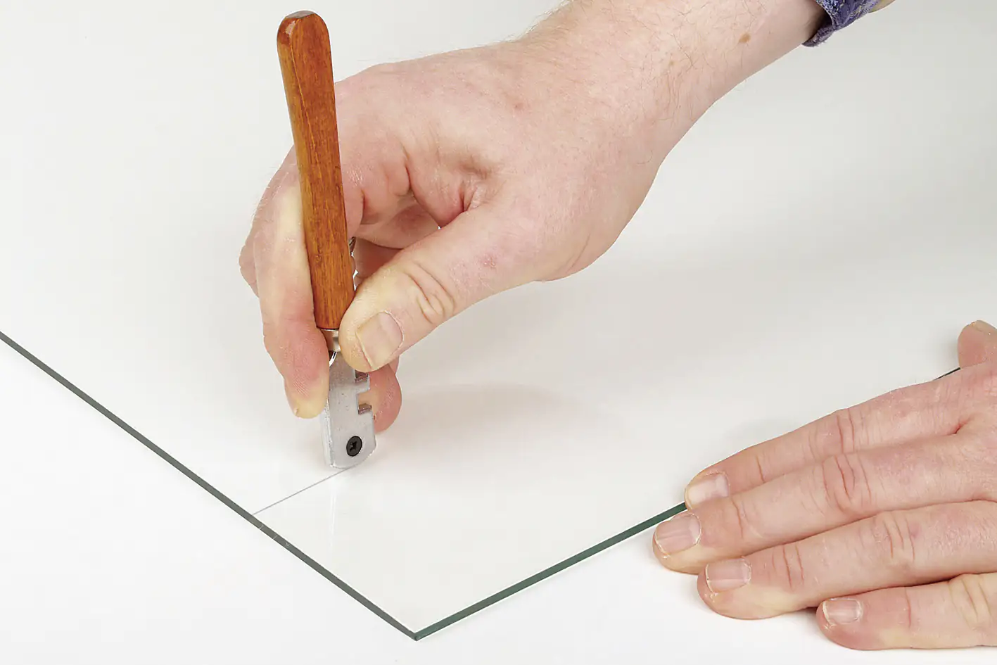 Wolfcraft Glasschneider Profi 3-8 mm Glasdicke