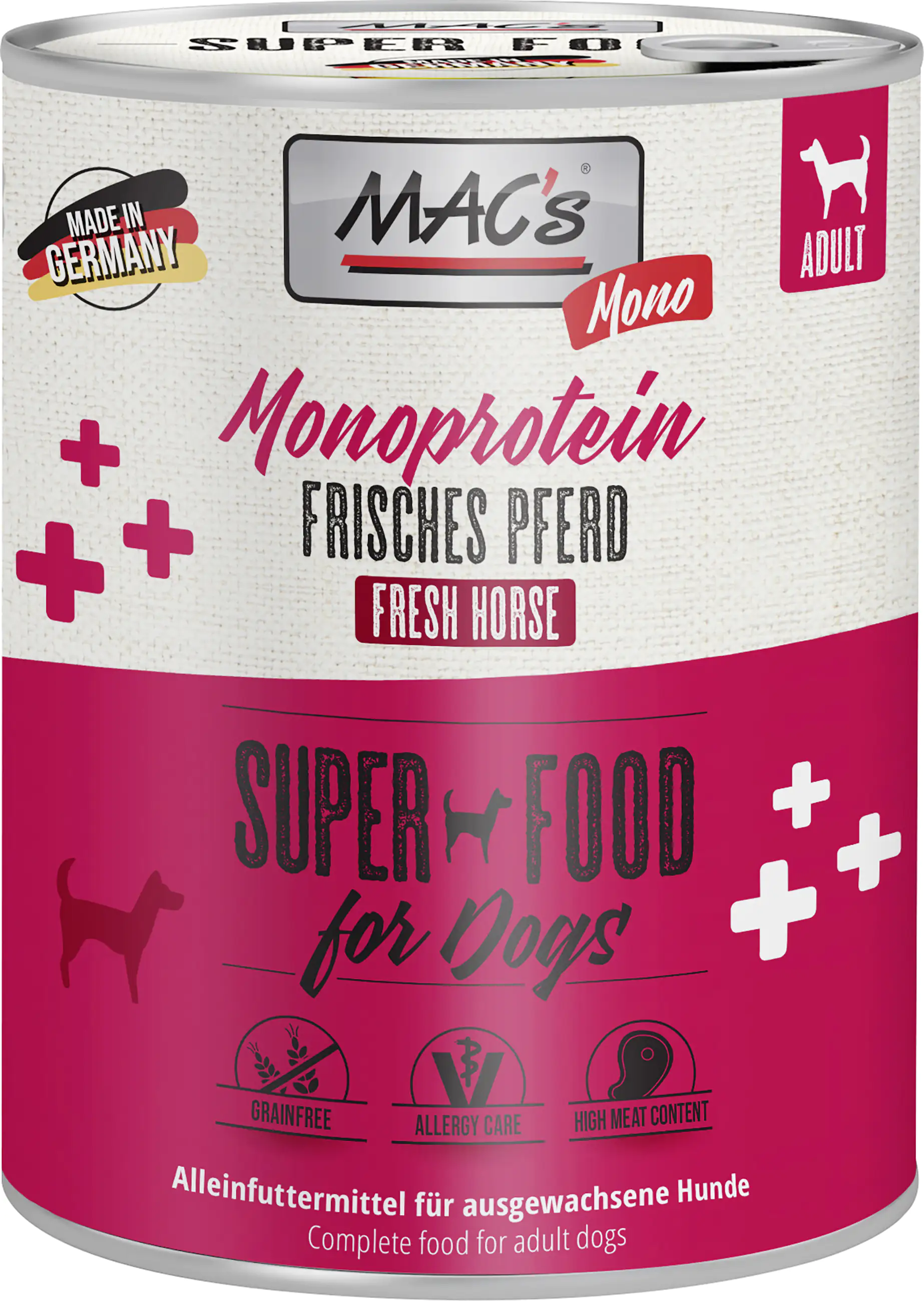 Macs Dog Mono Pferd 800 g Macs Dog Mono Pferd 800 g