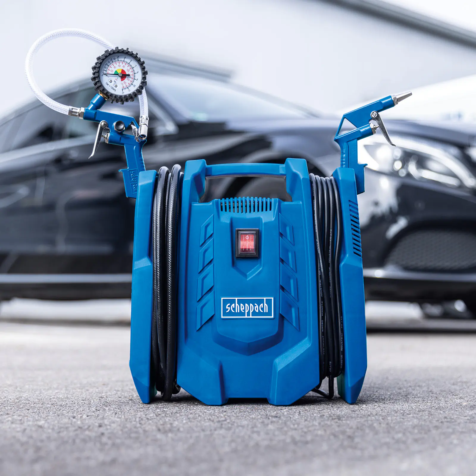 Scheppach mobiler Kompressor Airfoce7 230 V 8 bar 180 L/min inkl. Zubehör