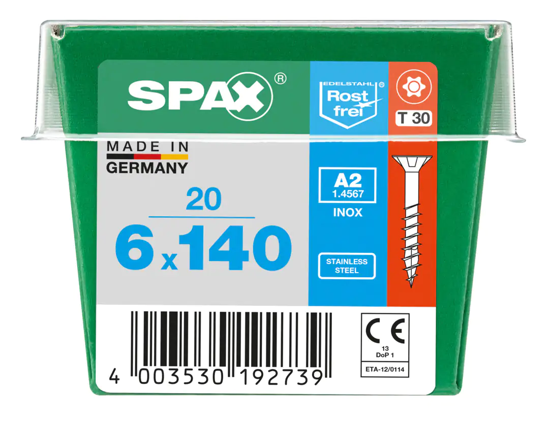 Spax Universalschrauben 6.0 x 140 mm TX 30 - 20 Stk.