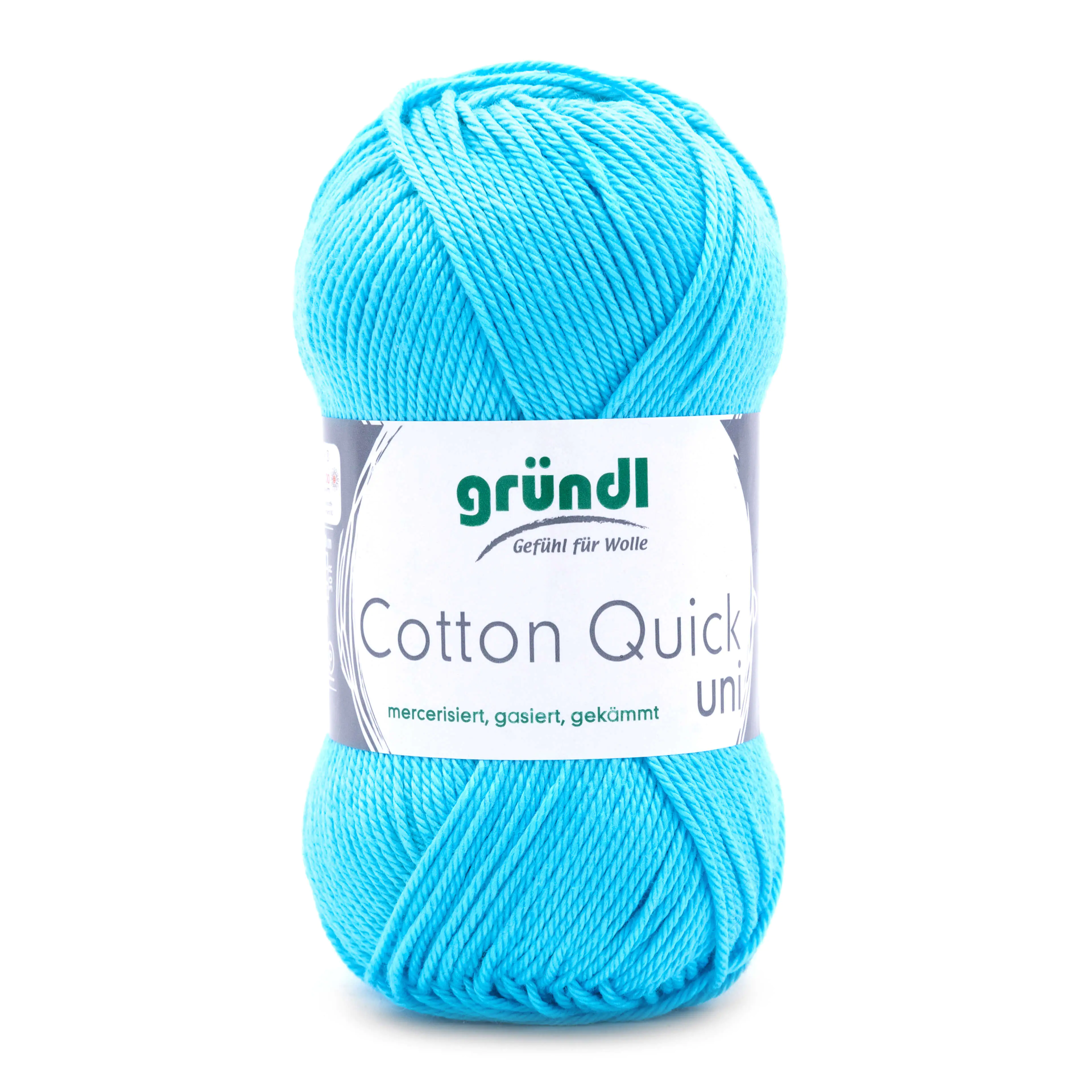 Gründl Wolle Cotton Quick 50 g uni wasserblau