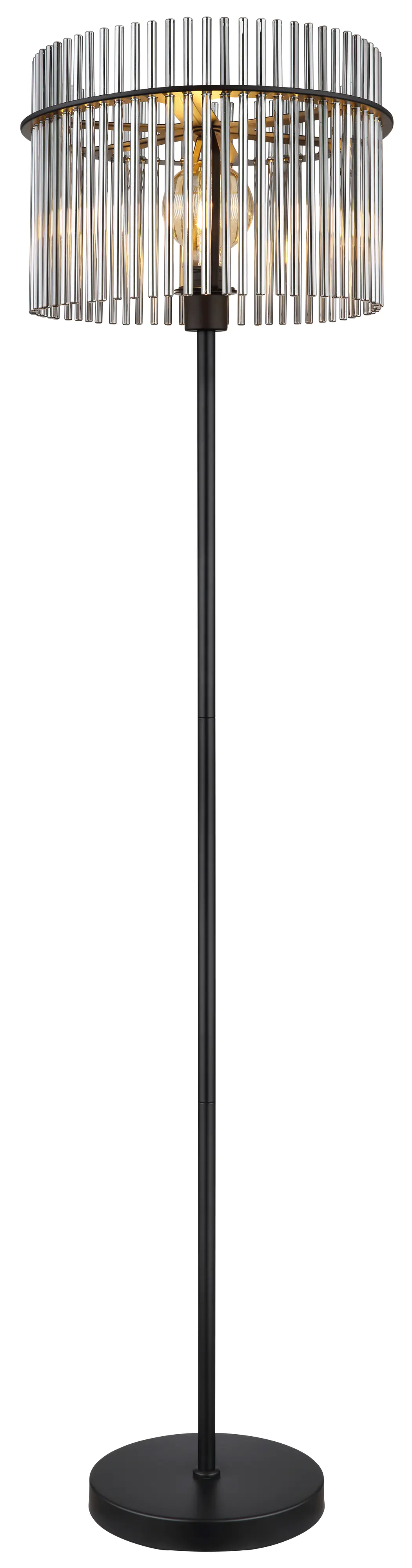 Globo Stehleuchte Gorley schwarz chrom 152 x 38 cm E27 Globo Stehleuchte Gorley schwarz chrom 152 x 38 cm E27