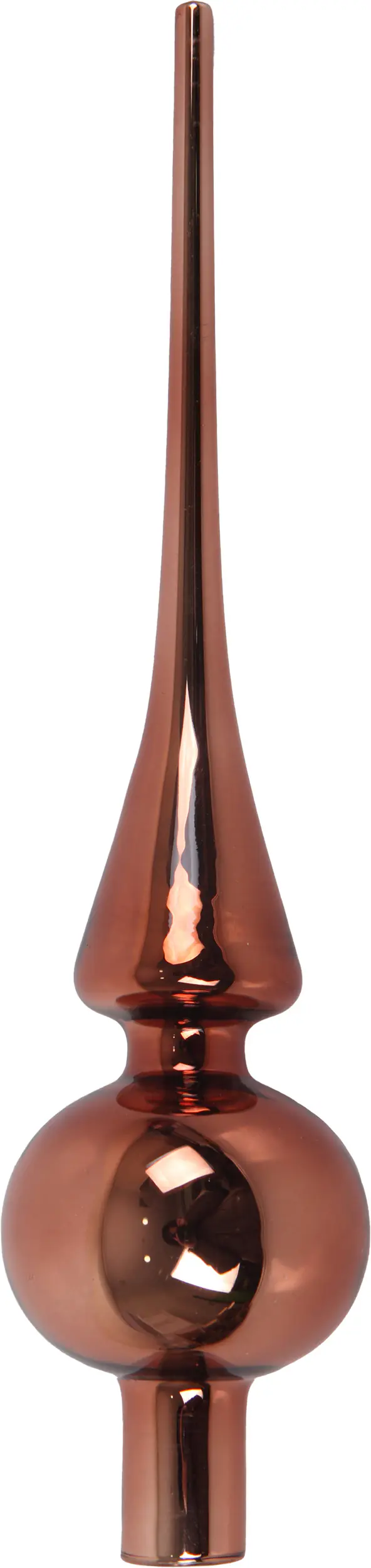 TrendLine Christbaumspitze aus Glas 26 cm espresso glänzend