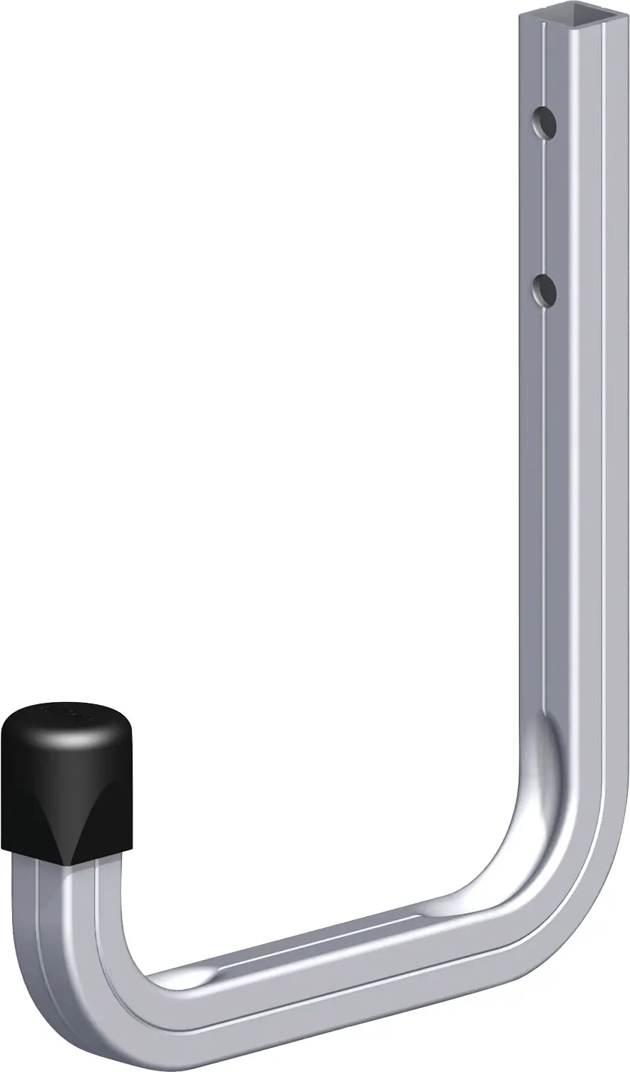 coaxis®-Wandhaken 150 mm 150 x 210 mm Aluminium roh Kappe schwarz