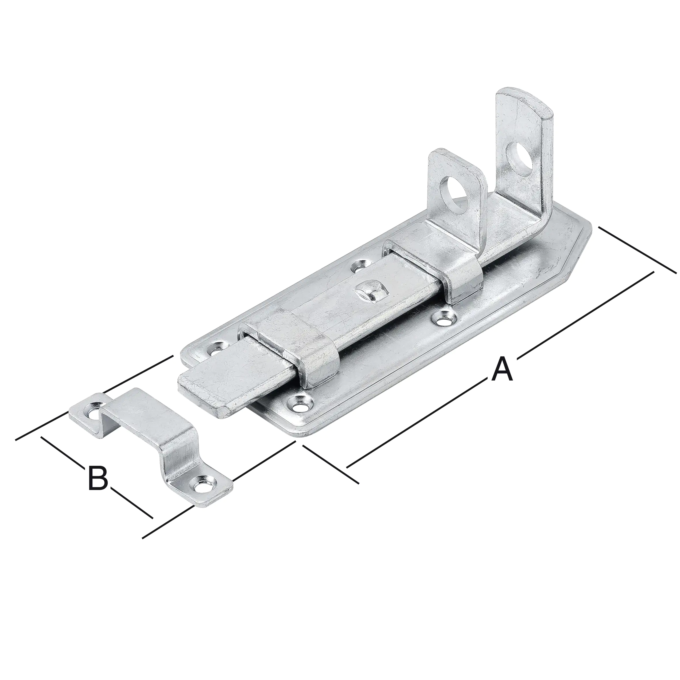 Vormann Türschlossriegel verzinkt 140 x 56 mm Vormann Türschlossriegel verzinkt 140 x 56 mm