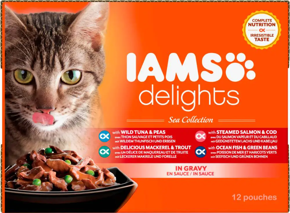 Iams Delights Katzennassfutter See Collection in Sauce 12 x 85 g