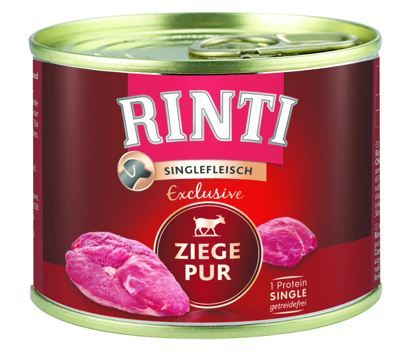 Rinti Singlefleisch Exclusive Hundenassfutter Adult 185 g Ziege Pur Rinti Singlefleisch Exclusive Hundenassfutter Adult 185 g Ziege Pur