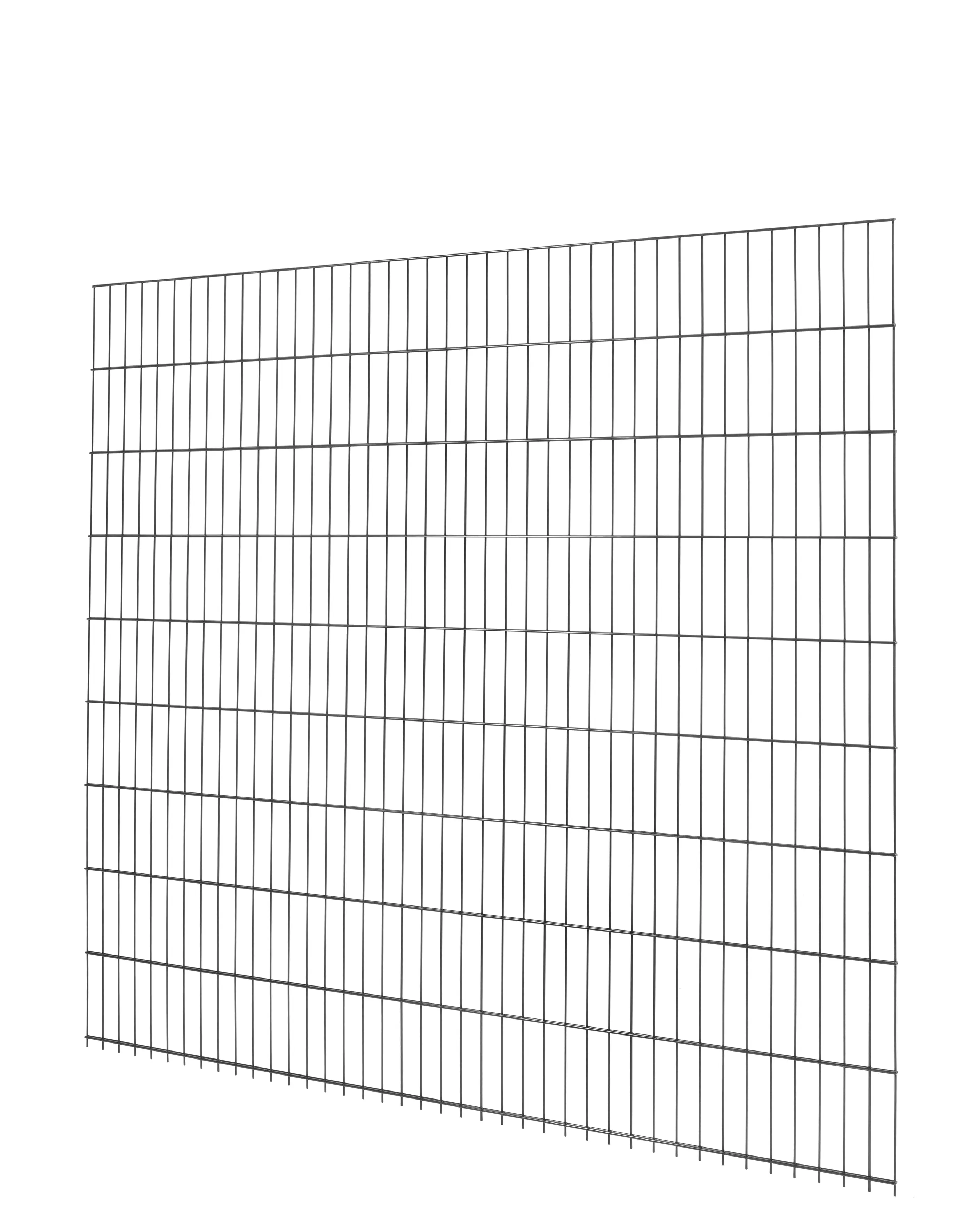 Floraworld Doppelstabmatte-Zaun Comfort 201 x 183 cm anthrazit