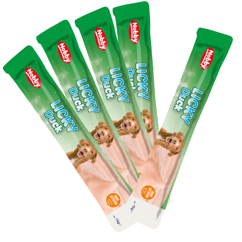 Nobby Hundesnack Adult Schleckcreme getreidefrei StarSnack 5 x 15 g Licky Duck Nobby Hundesnack Adult Schleckcreme getreidefrei StarSnack 5 x 15 g Licky Duck