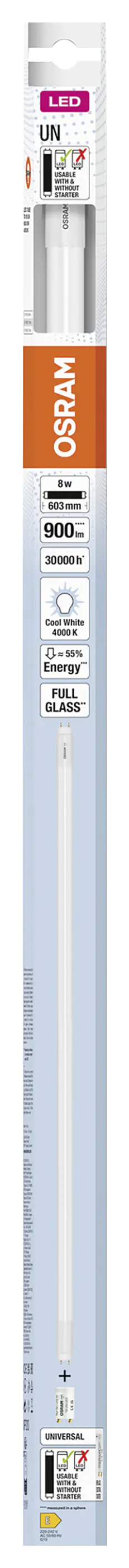 Osram LED Röhre T8 60 cm G13 8 W neutralweiß Osram LED Röhre T8 60 cm G13 8 W neutralweiß