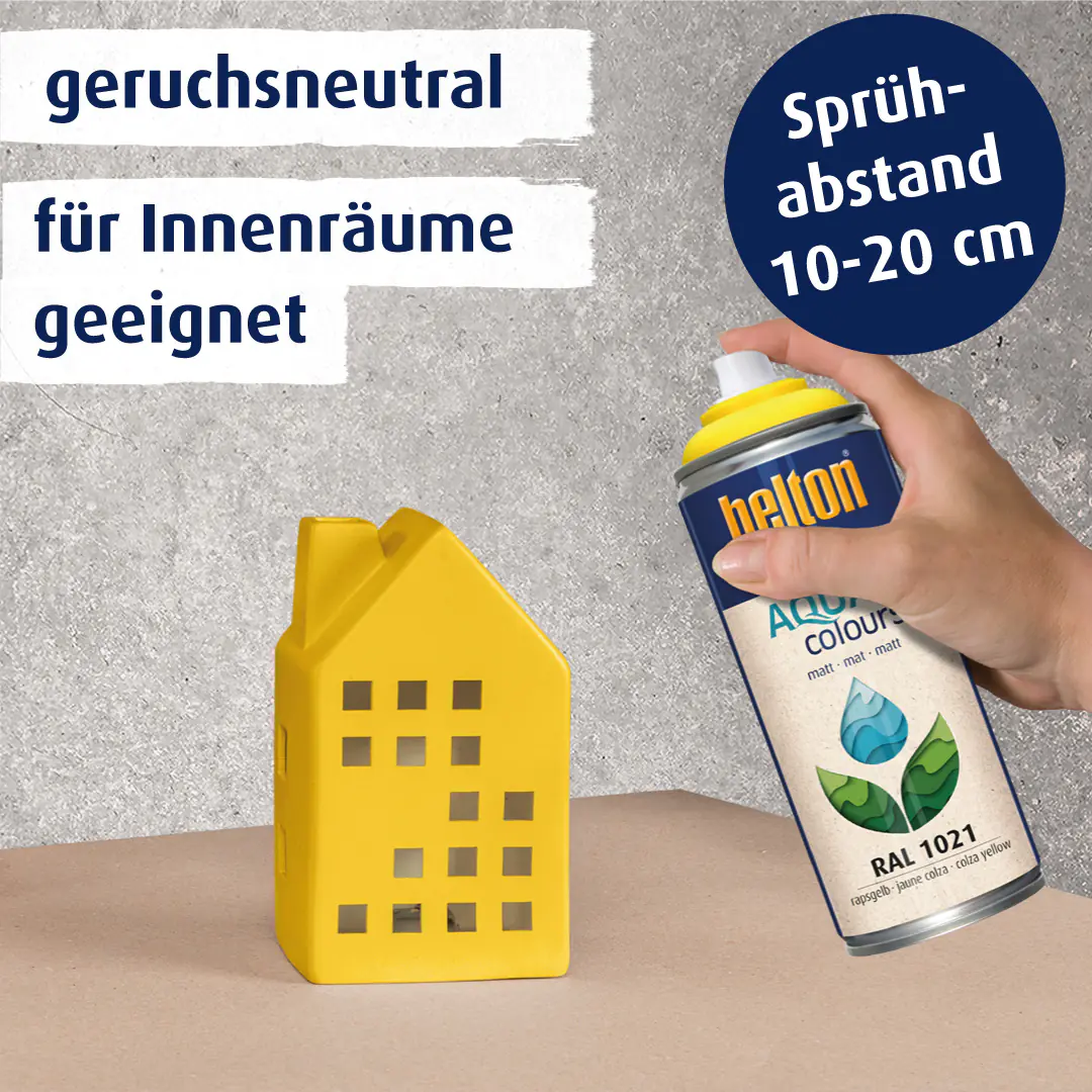 belton free Lackspray AQUAcolours 400 ml rapsgelb matt